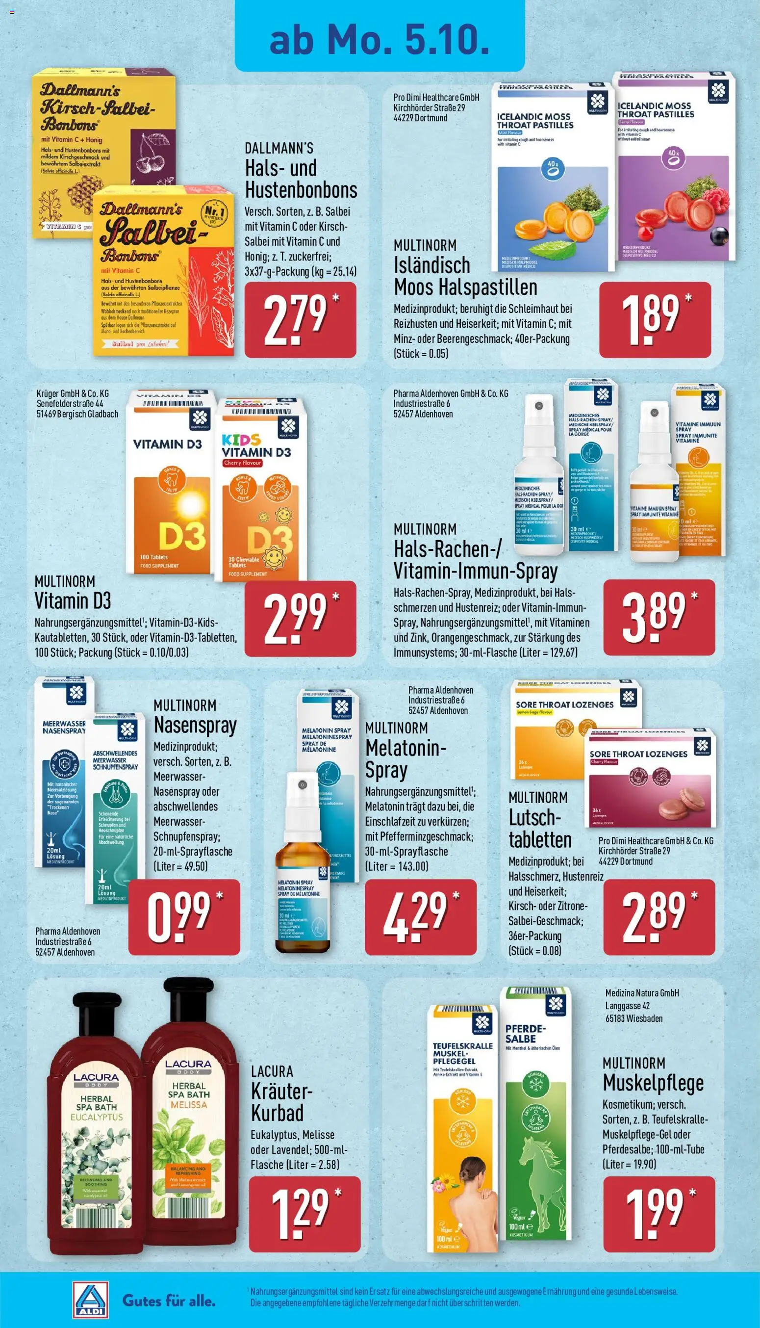 Aldi Prospekt – gültig ab 05.10.2026 | Seite: 16 | Produkte: Couch, Zitrone