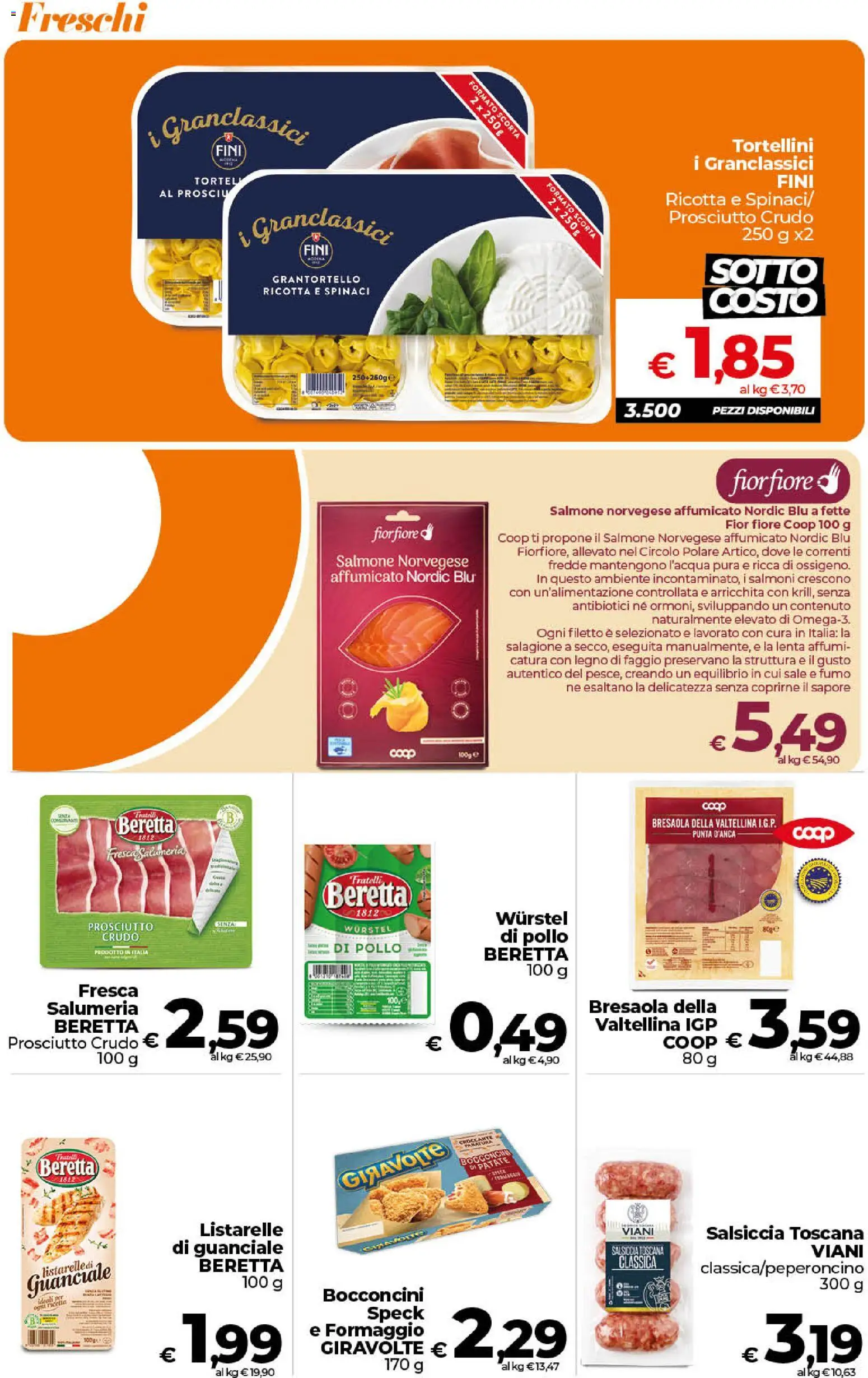 Volantino Ipercoop del 13/10/2026 | Pagina: 14 | Prodotti: Pollo, Patate, Wurstel, Ricotta