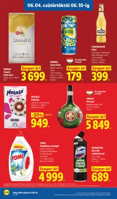 DOMESTOS Zéró WC vízkőoldó gél, Lime / Blue 750 ml - amely érvényes a következő dátumtól: 04.06.2026 | Oldal: 18