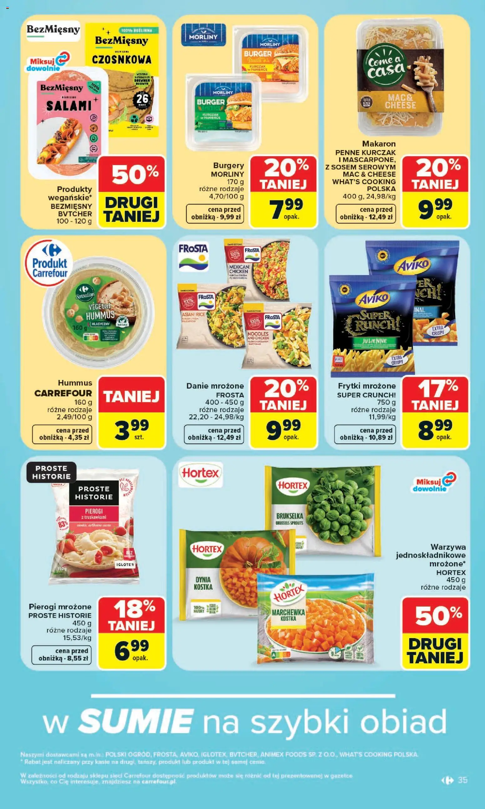 Carrefour gazetka od 13.07.2026 | Strona: 37 | Produkty: Penne, Salami, Frytki mrożone, Marchewka