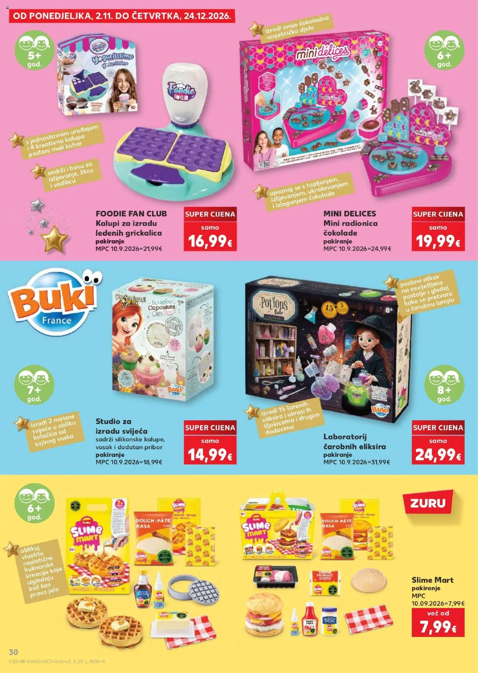 Kaufland katalog | vrijedi od 02.11.2026 | Stranica: 30 | Proizvodi: Bas, Svijeće, Kalupi