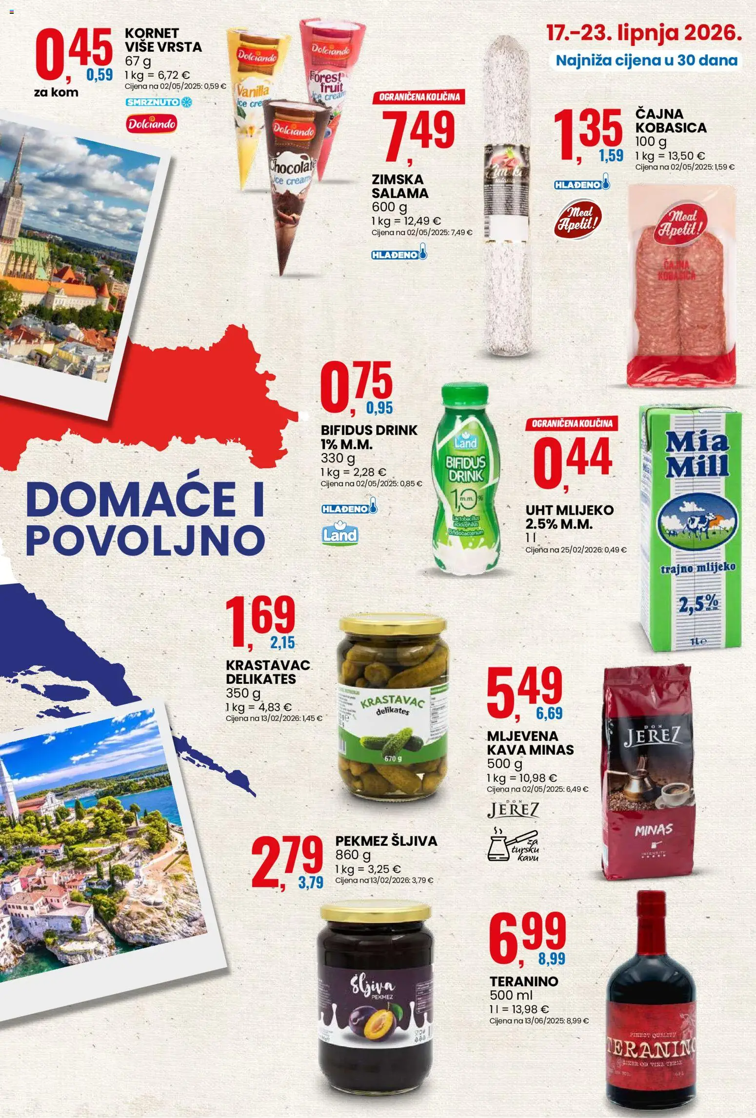 Eurospin katalog | vrijedi od 17.06.2026 | Stranica: 3 | Proizvodi: Kava, Krastavac, Šljiva, Trajno mlijeko