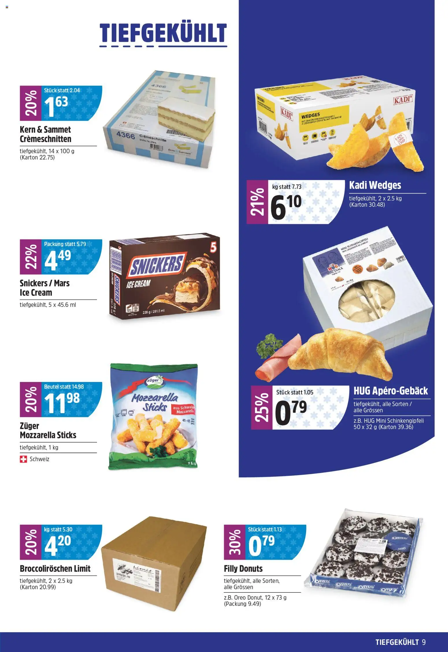 TopCC aktionen – gültig ab 03.08.2026 | Seite: 9 | Produkte: Snickers, Mars, Donuts