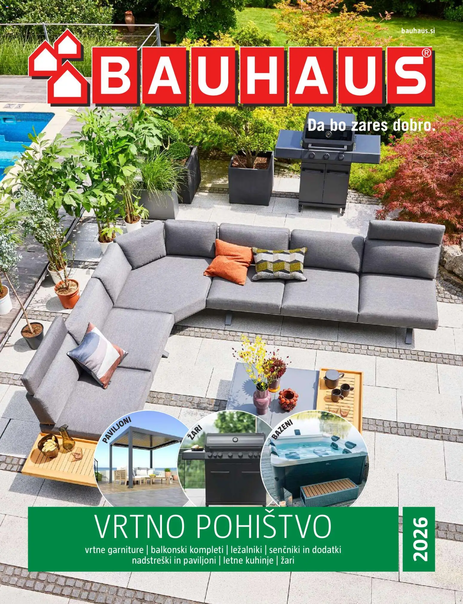 Novi Bauhaus katalog ponudbe – veljaven od 28.09.2026 | Stran: 1 | Izdelki: Pohištvo, Vrtno pohistvo