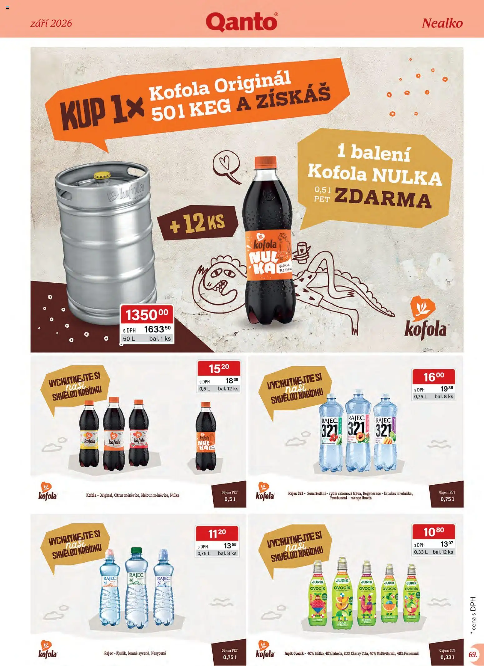 Astur & Qanto leták - Velkoobchod 09/2026 od 01.09.2026 | Strana: 69 | Produkty: Meloun, Mango, Kofola, Cola