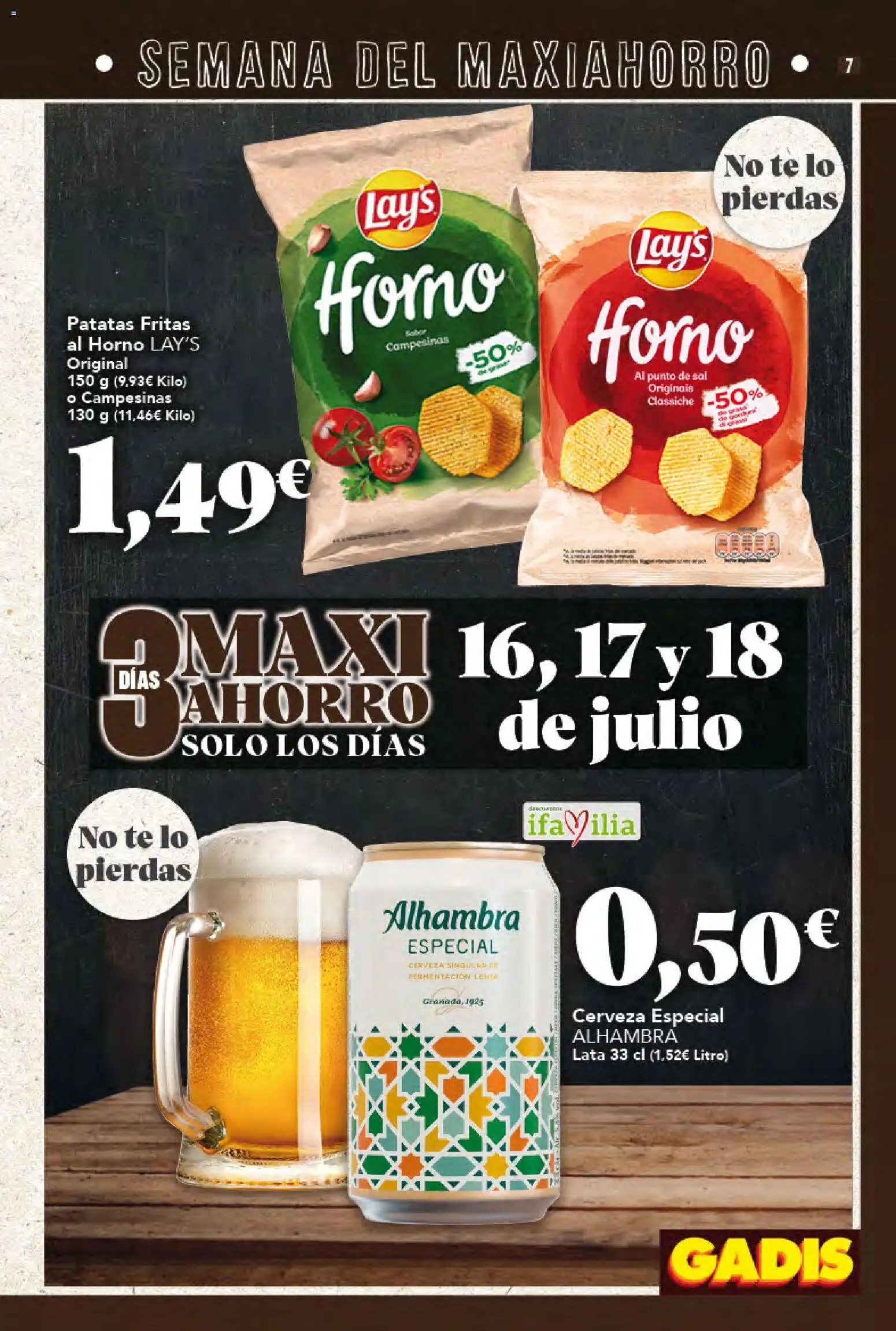 Gadis folleto │ válido desde el 16/07/2026 | Página: 7 | Productos: Cerveza, Té, Horno