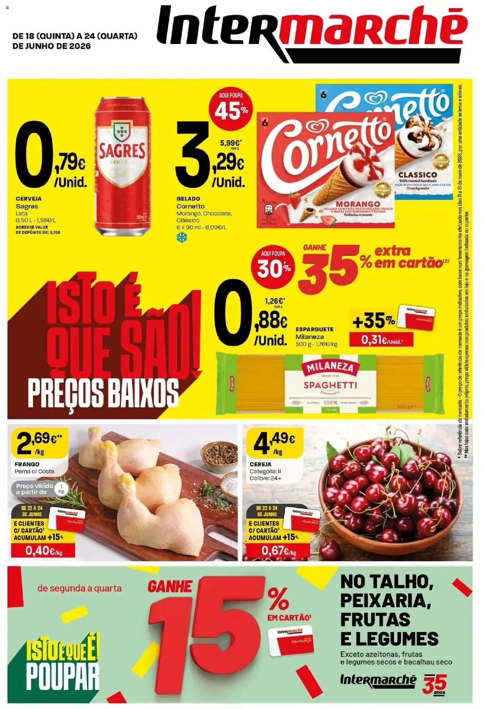 Intermarché - Isto é que são preços BAIXOS! │ válido de 18.06.2026 | Página: 1