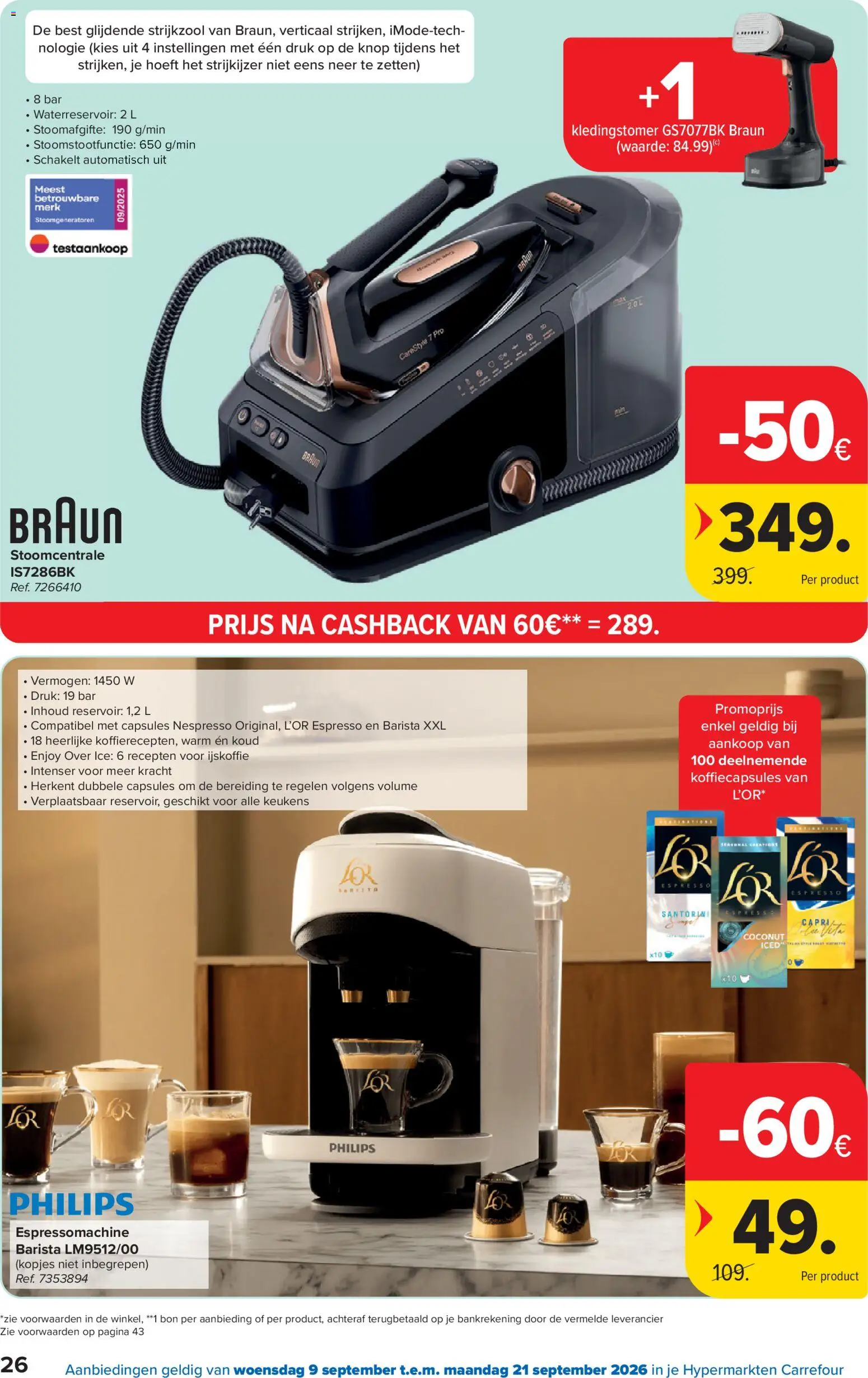 {H1} | Pagina: 26 | Producten: Capsules, Strijkijzer, Ijskoffie, Koffiecapsules