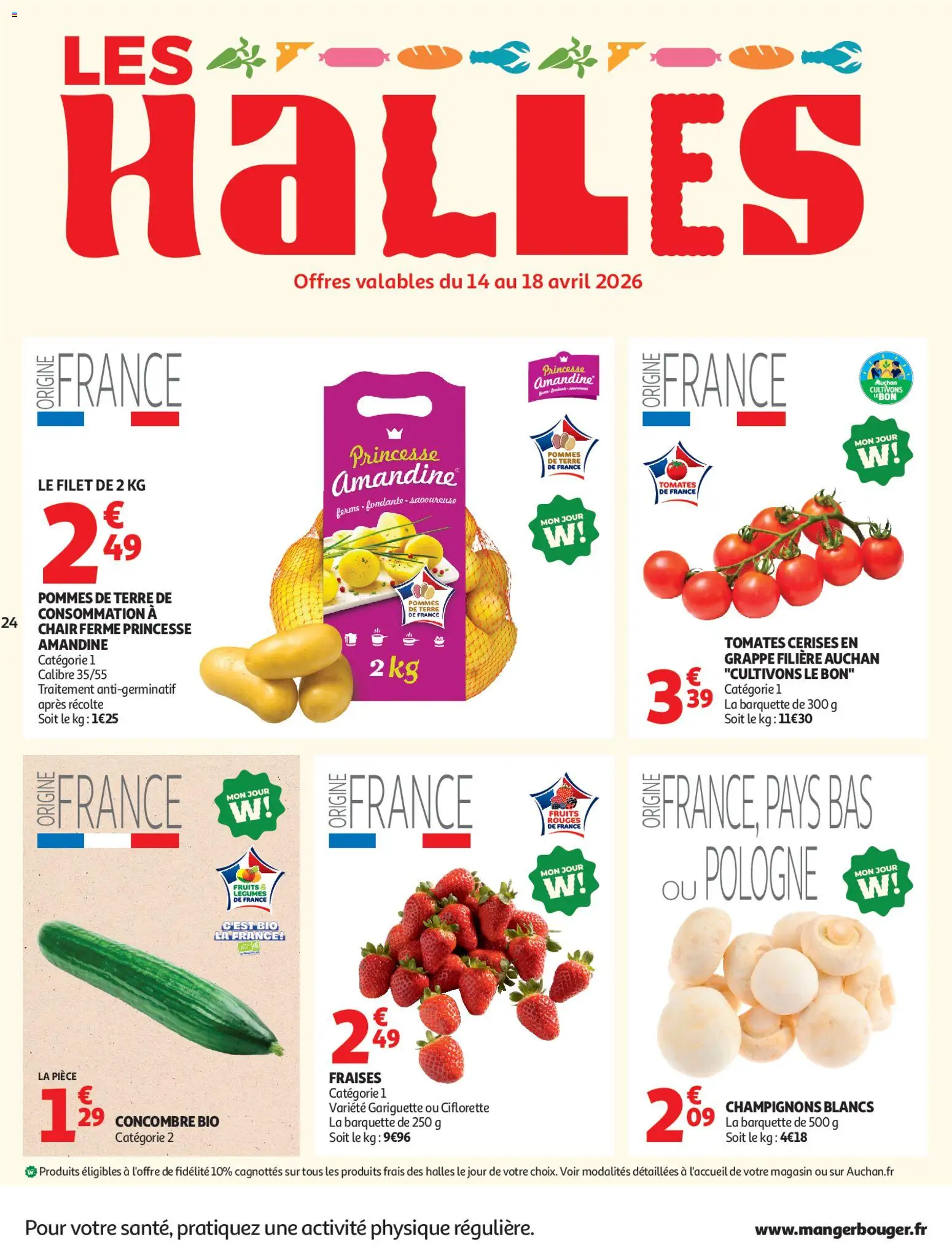 {H1} | Page: 24 | Produits: Pommes, Tomates, Fraises, Pommes de terre