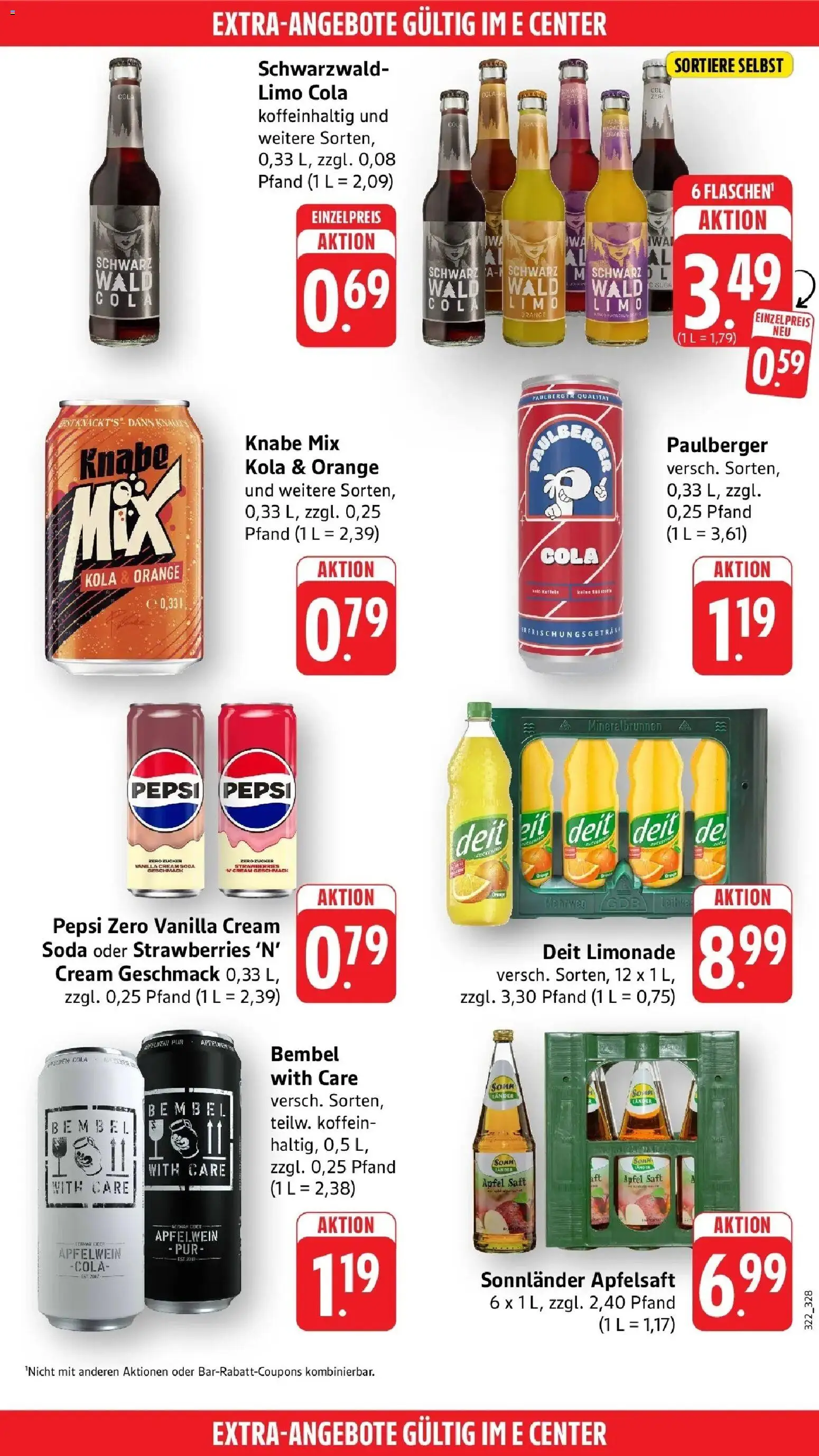 Edeka Prospekt Kaiserslautern (ab 05.10.2026) » Angebote Online | Seite: 52 | Produkte: Cola, Apfelsaft, Pepsi, Saft