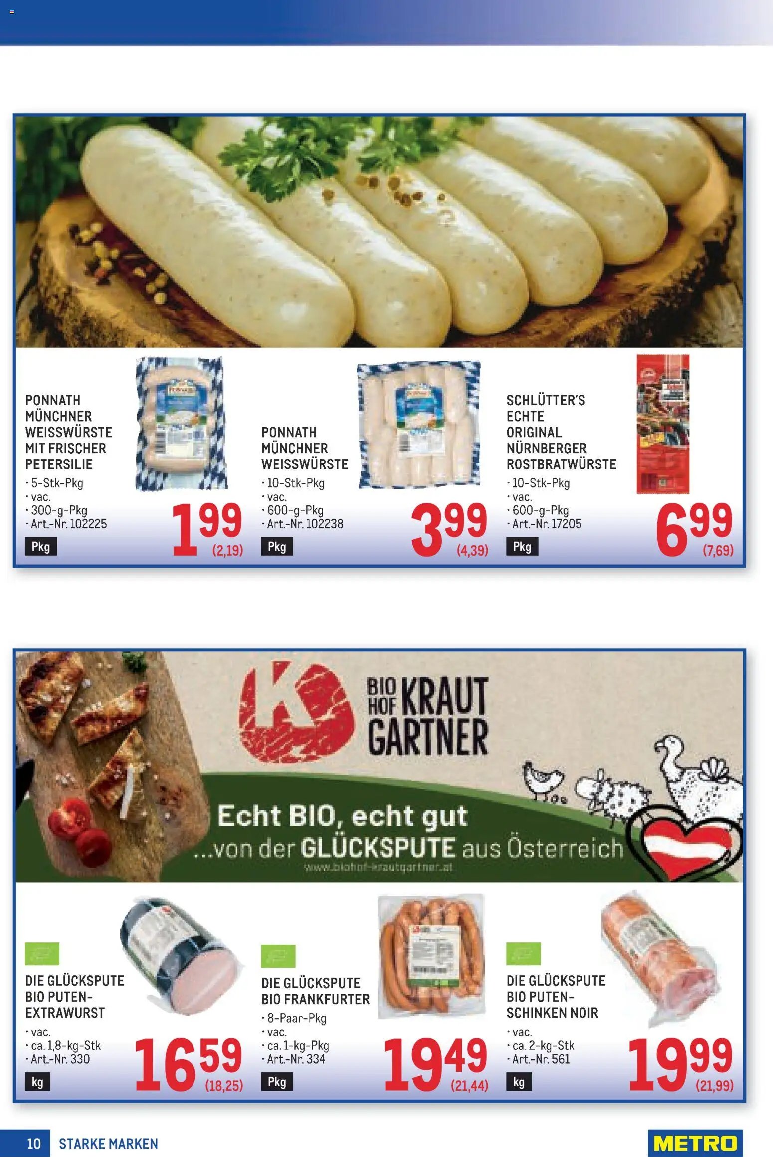 Metro angebote Starke Marken gültig ab 17.09.2026 | Seite: 10 | Produkte: Kraut, Petersilie, Schinken