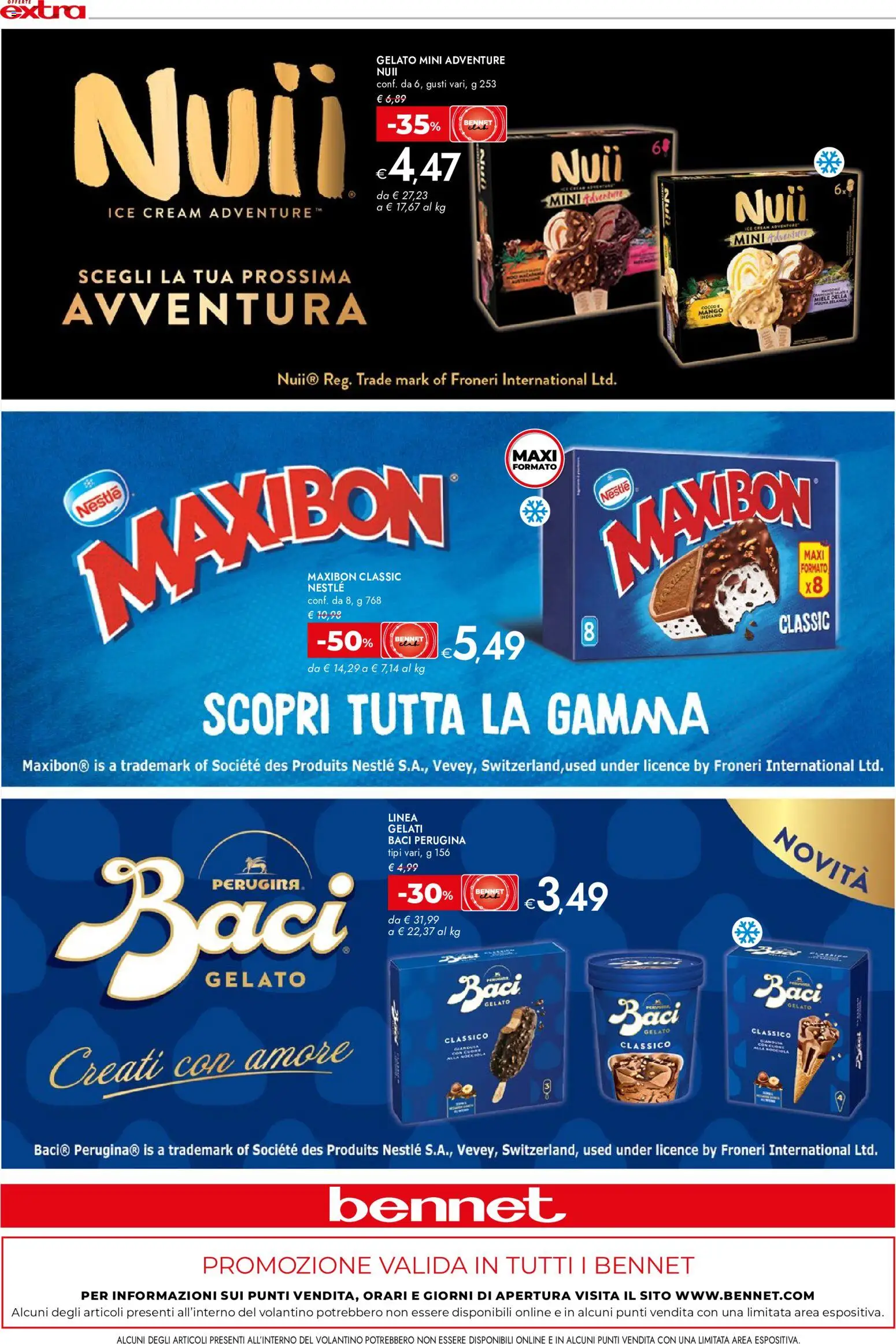Volantino bennet del 30/07/2026 | Pagina: 8 | Prodotti: Gelato, Mango, Miele
