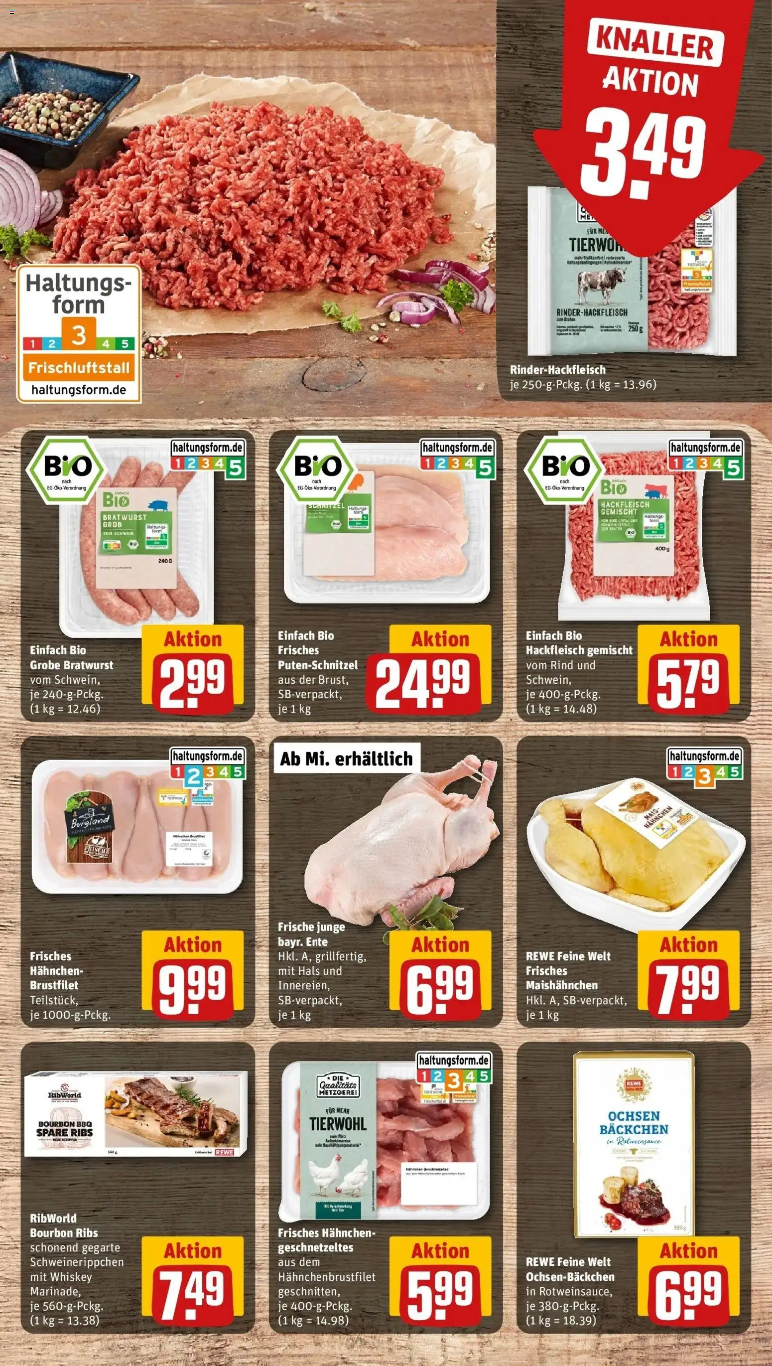 REWE Prospekt ab 28.09.2026 zum Blättern » Angebote | Seite: 17 | Produkte: Bratwurst, Putenschnitzel, Bourbon, Whiskey