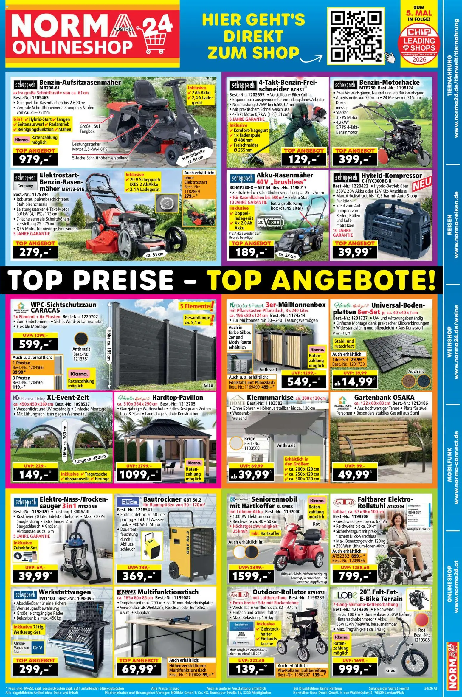 Norma Online shop gültig ab 17.08.2026 | Seite: 1 | Produkte: Wasser, Tasche, Box
