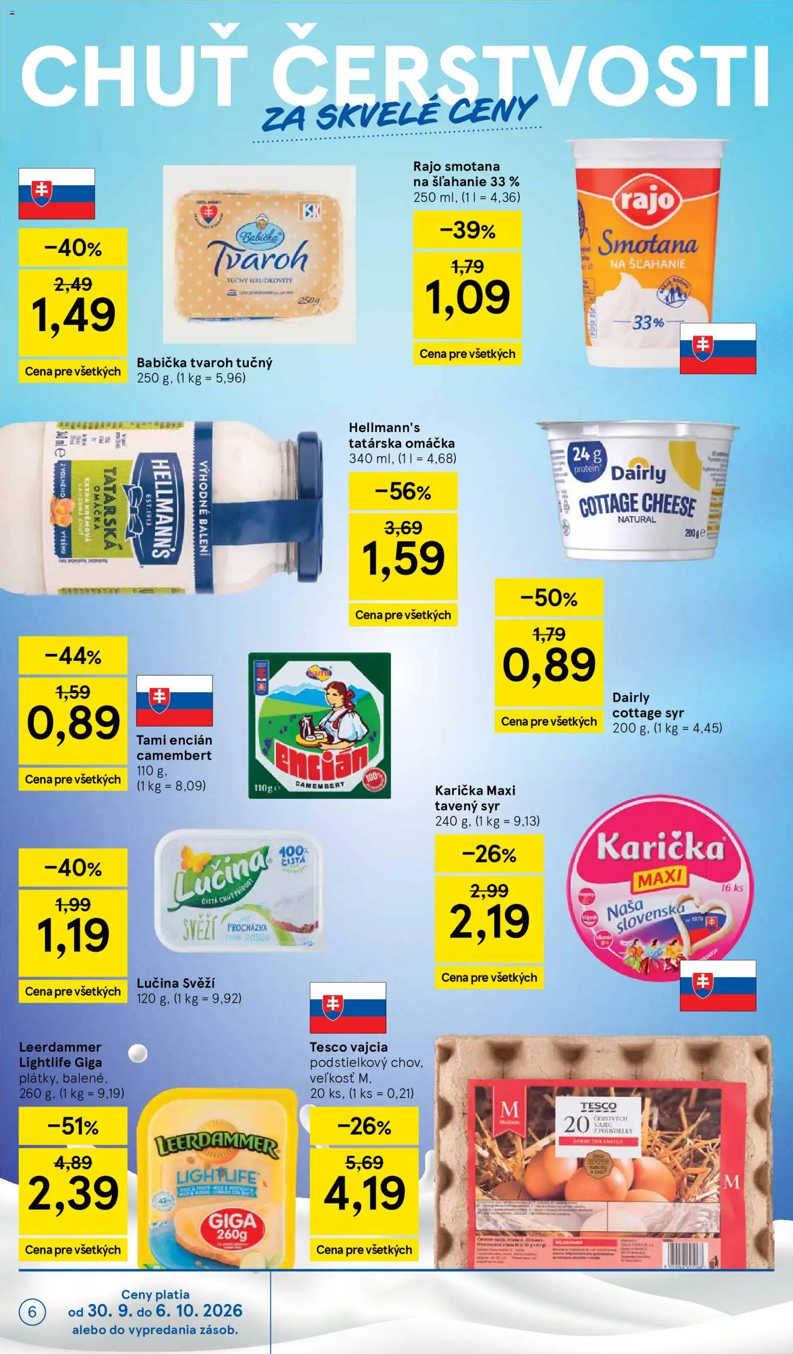 Nové Tesco akcie – leták je platný od 30.09.2026 | Strana: 6