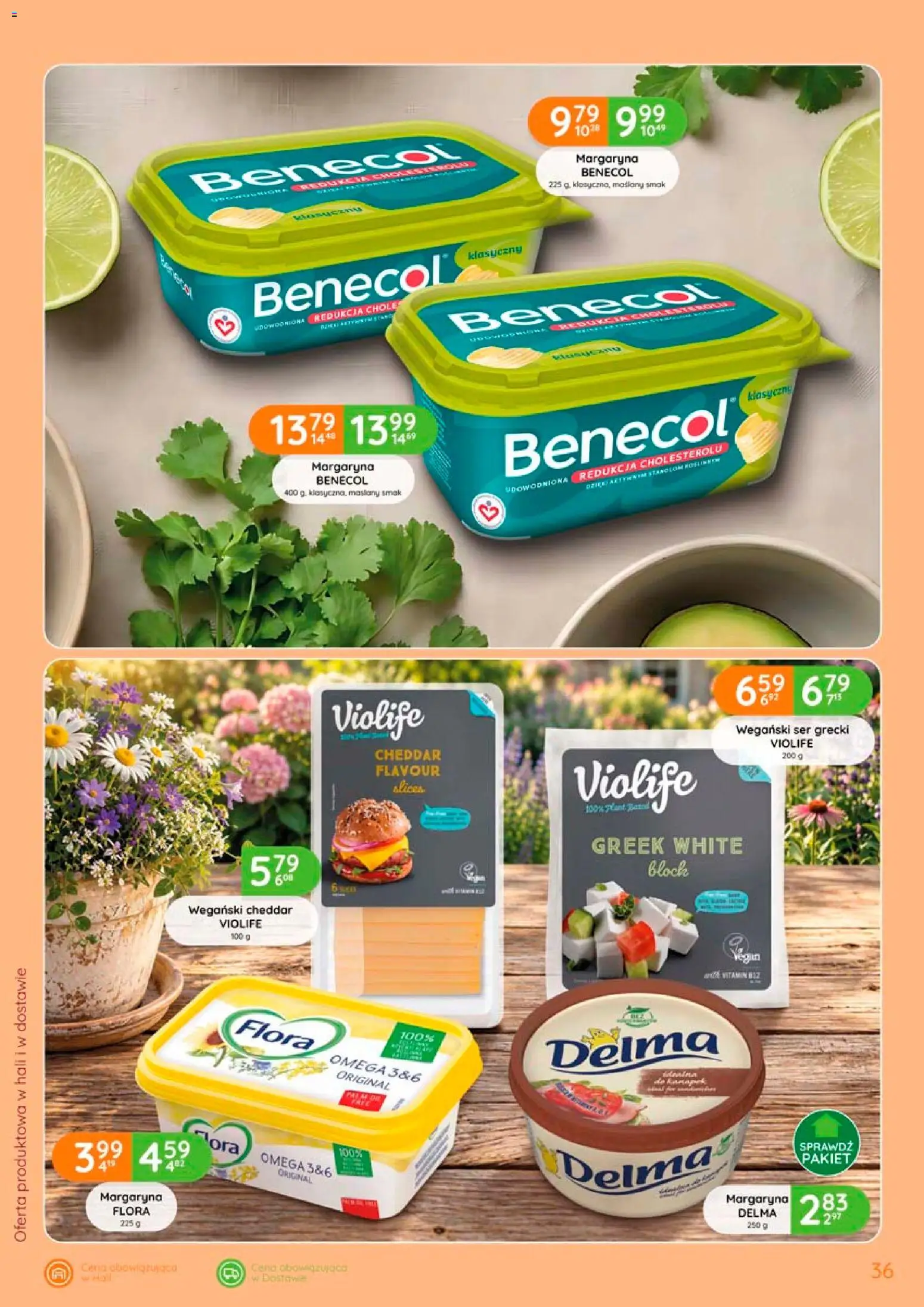 Eurocash gazetka od 17.09.2026 | Strona: 36 | Produkty: Violife, Omega, Margaryna, Cheddar