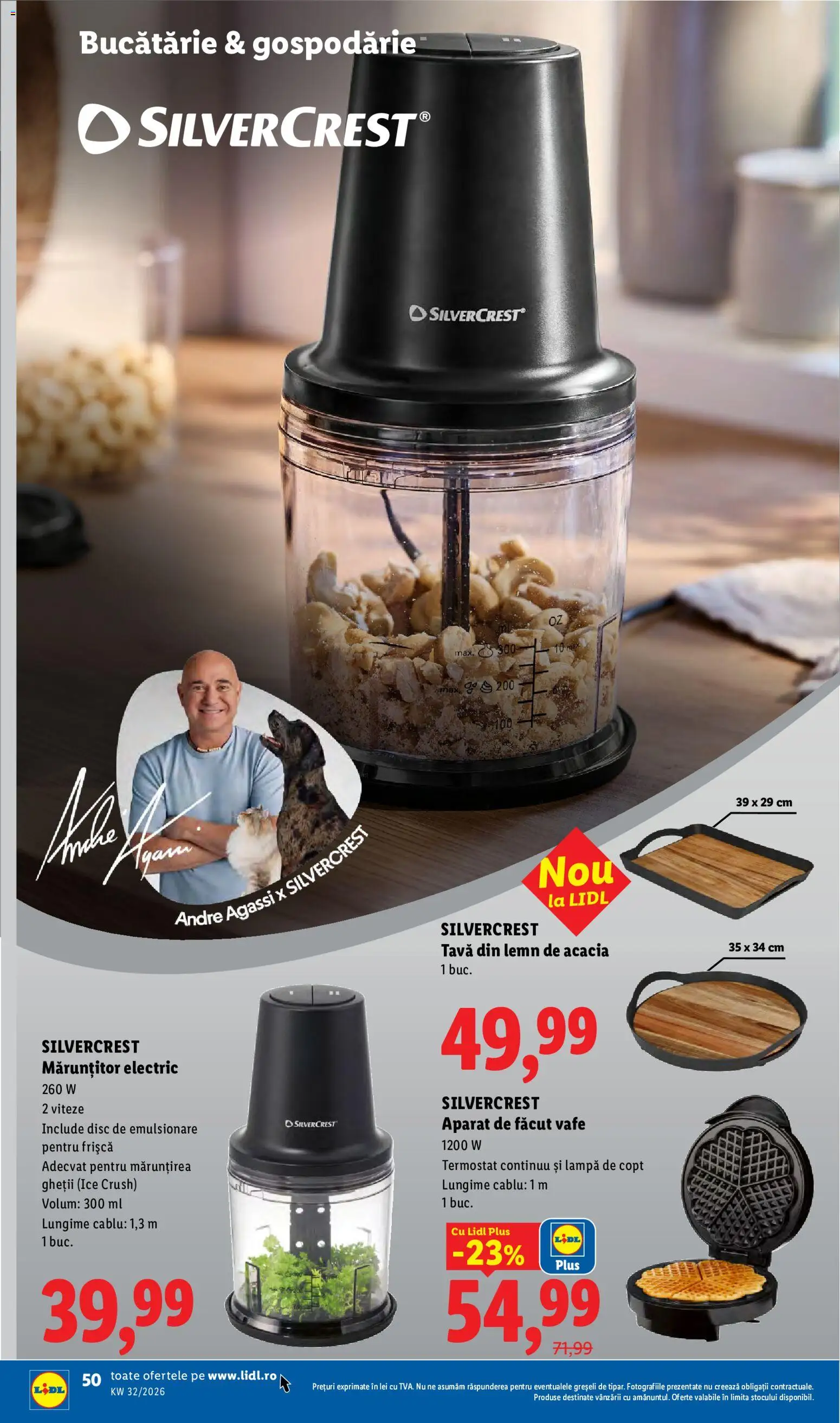 Noul catalog Lidl – valabil de la 03.08.2026 | Pagină: 50 | Produse: Cablu, Vafe, Lampă, Frișcă