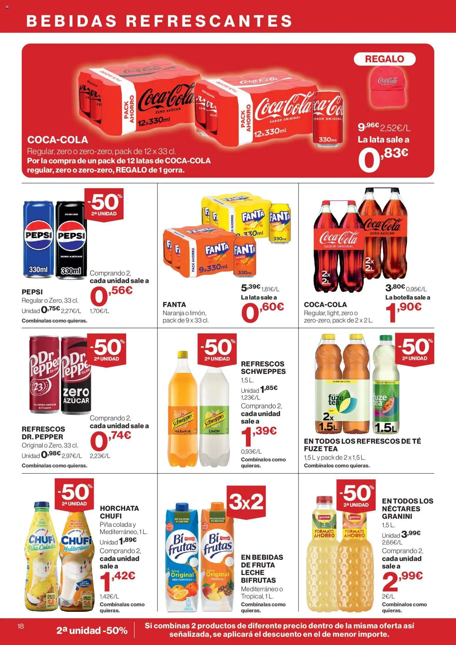Supercor folleto │ válido desde el 16/07/2026 | Página: 18 | Productos: Leche, Piña, Té