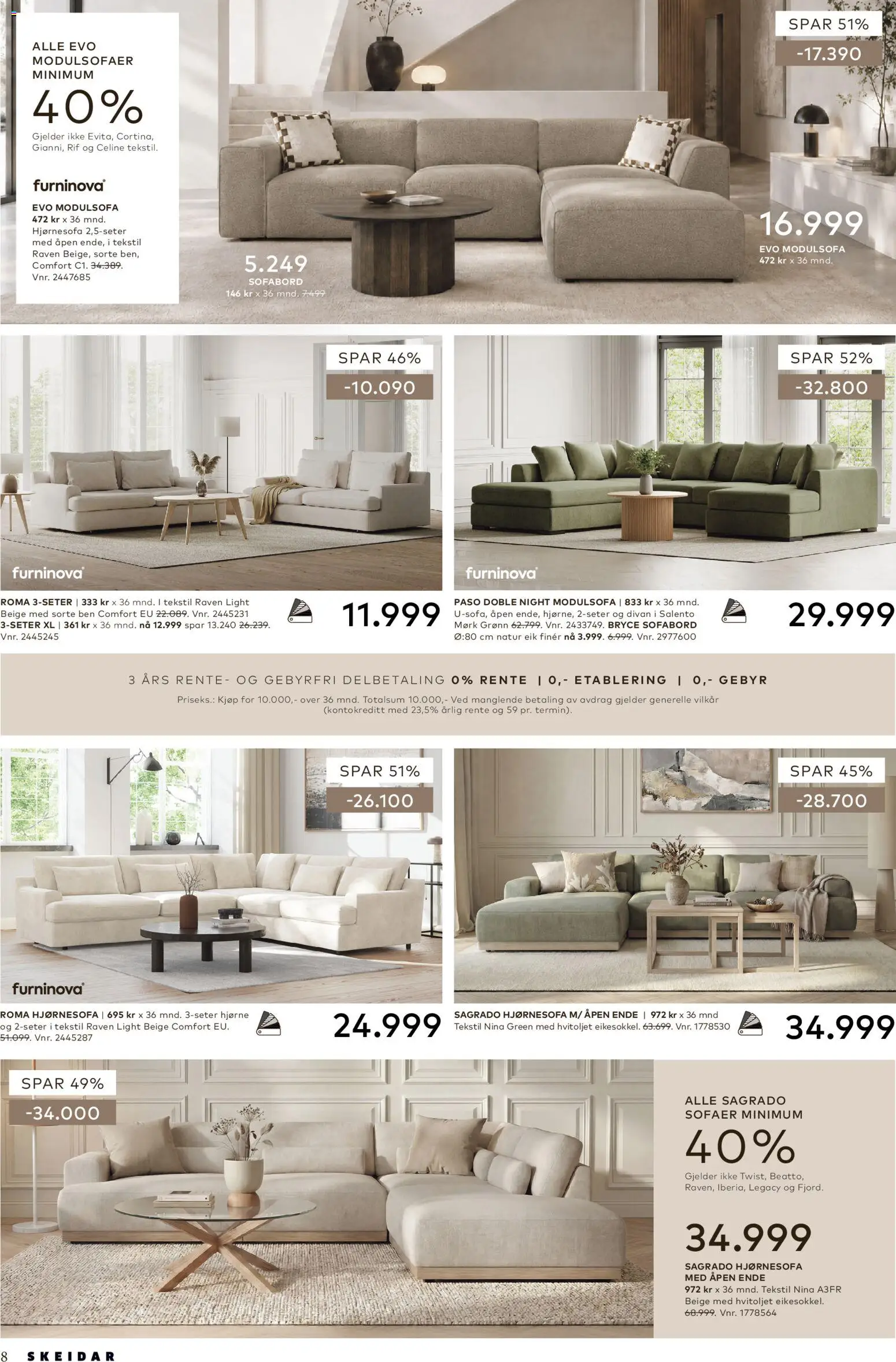 {H1} | Side: 8 | Produkter: Ved, Hjørnesofa, Sofaer