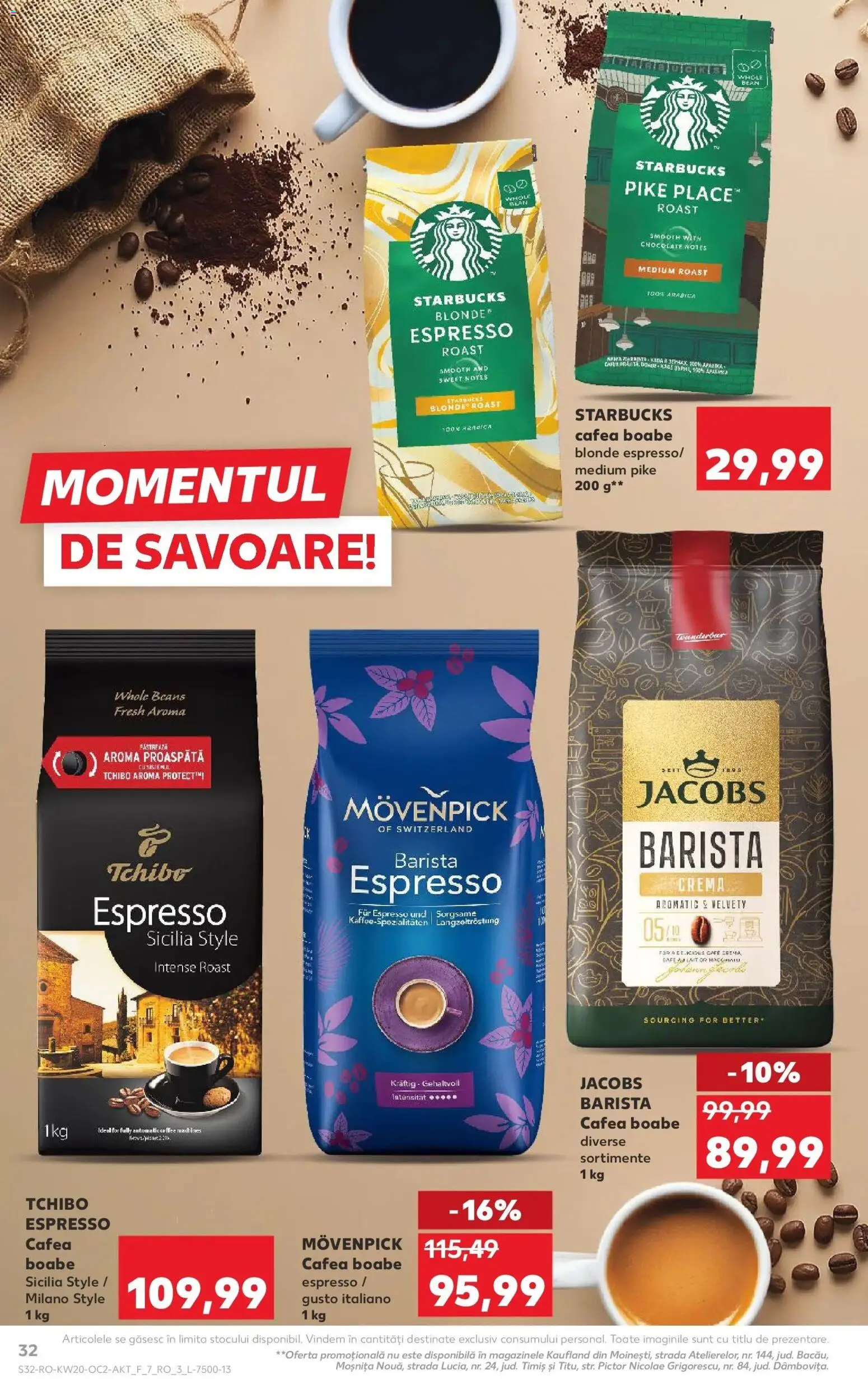 Noul catalog Kaufland – valabil de la 13.05.2026 | Pagină: 32 | Produse: Delgeç, Köpek çiti, Cremă, Cafea
