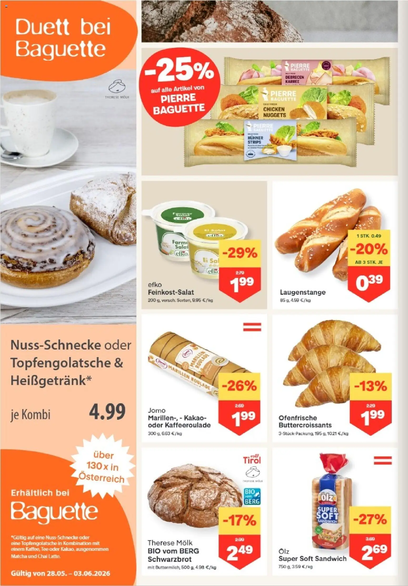 MPREIS Absam gültig ab 28.05.2026 | Seite: 4 | Produkte: Salat, Jääkaappipakastin, Tee