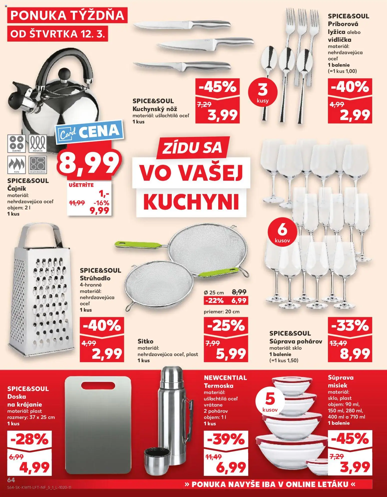 Kaufland SK akciós ujság - amely érvényes a következő dátumtól: 12.03.2026 | Oldal: 64