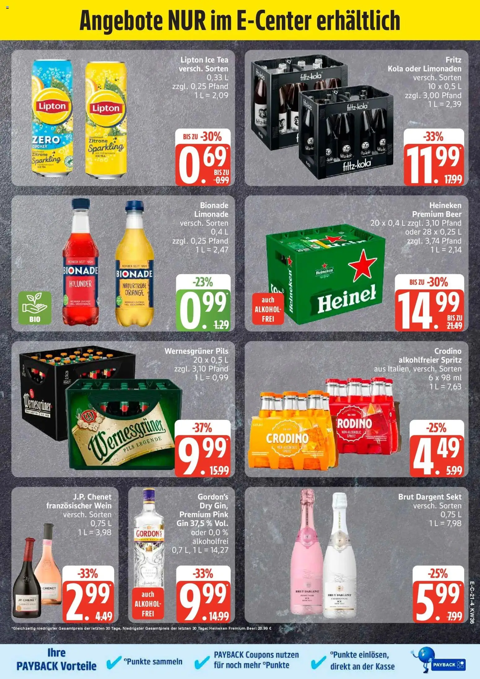 Edeka Prospekt Stralsund (ab 31.08.2026) » Angebote Online | Seite: 27 | Produkte: Pils, Wernesgruner, Bionade, Heineken