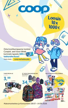 Coop kliendilehe eelvaade alates 28.07.2026