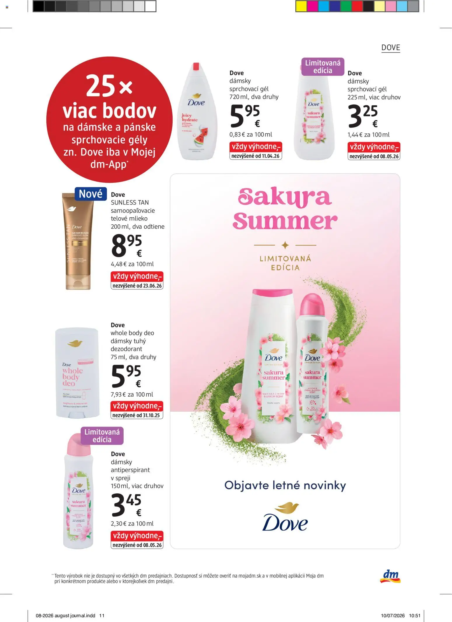 Nové dm drogerie akcie – leták je platný od 01.08.2026 | Strana: 11