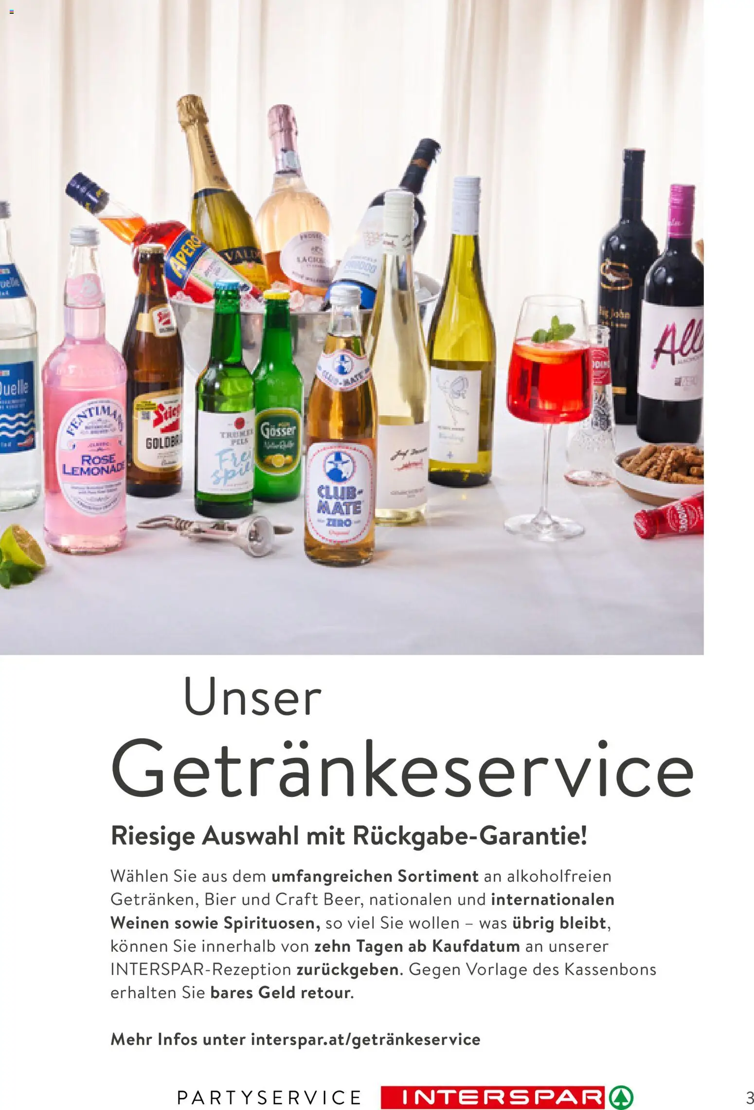Interspar Party Service gültig ab 26.01.2026 | Seite: 3 | Produkte: Bier