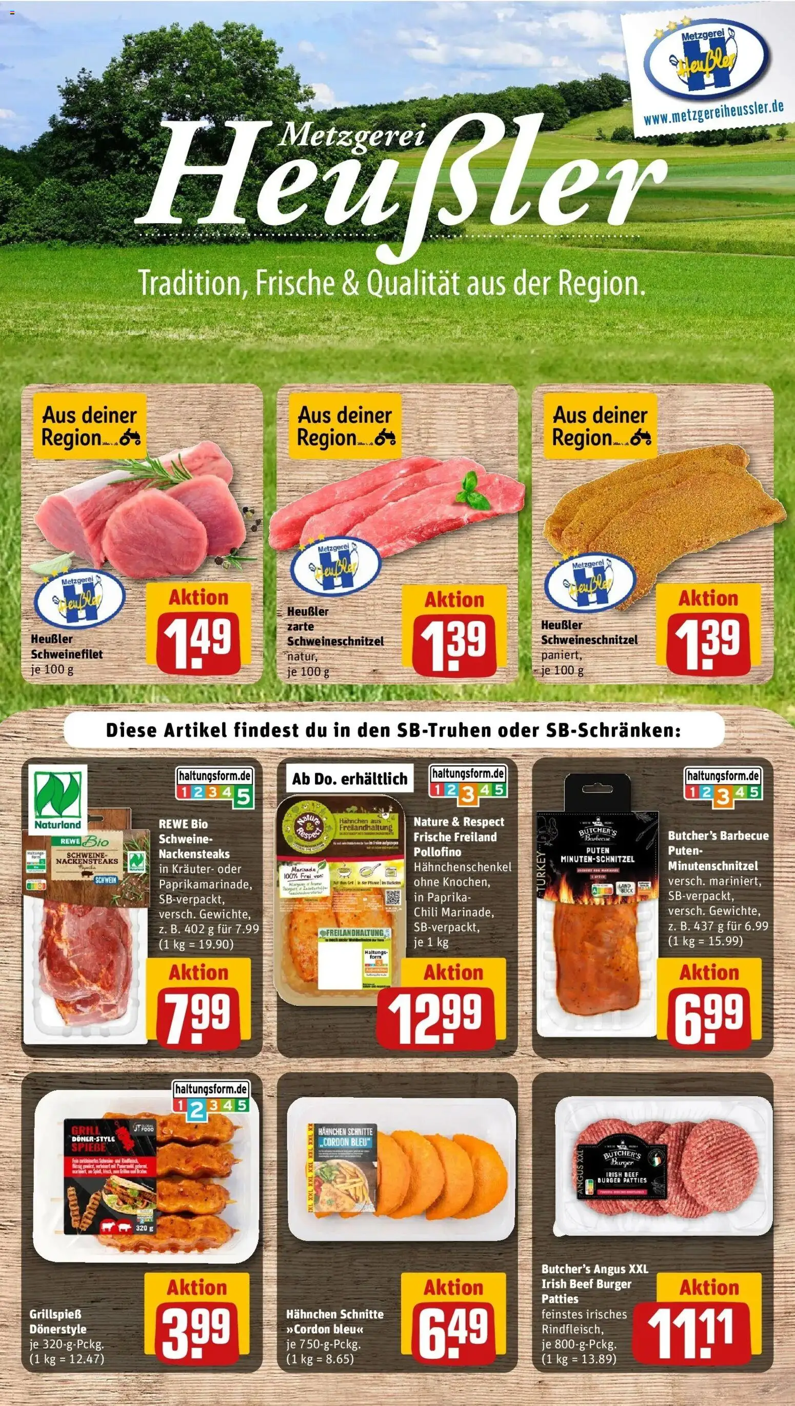 REWE Prospekt ab 24.08.2026 zum Blättern » Angebote | Seite: 8 | Produkte: Nackensteaks, Grill, Schweinefilet, Chili