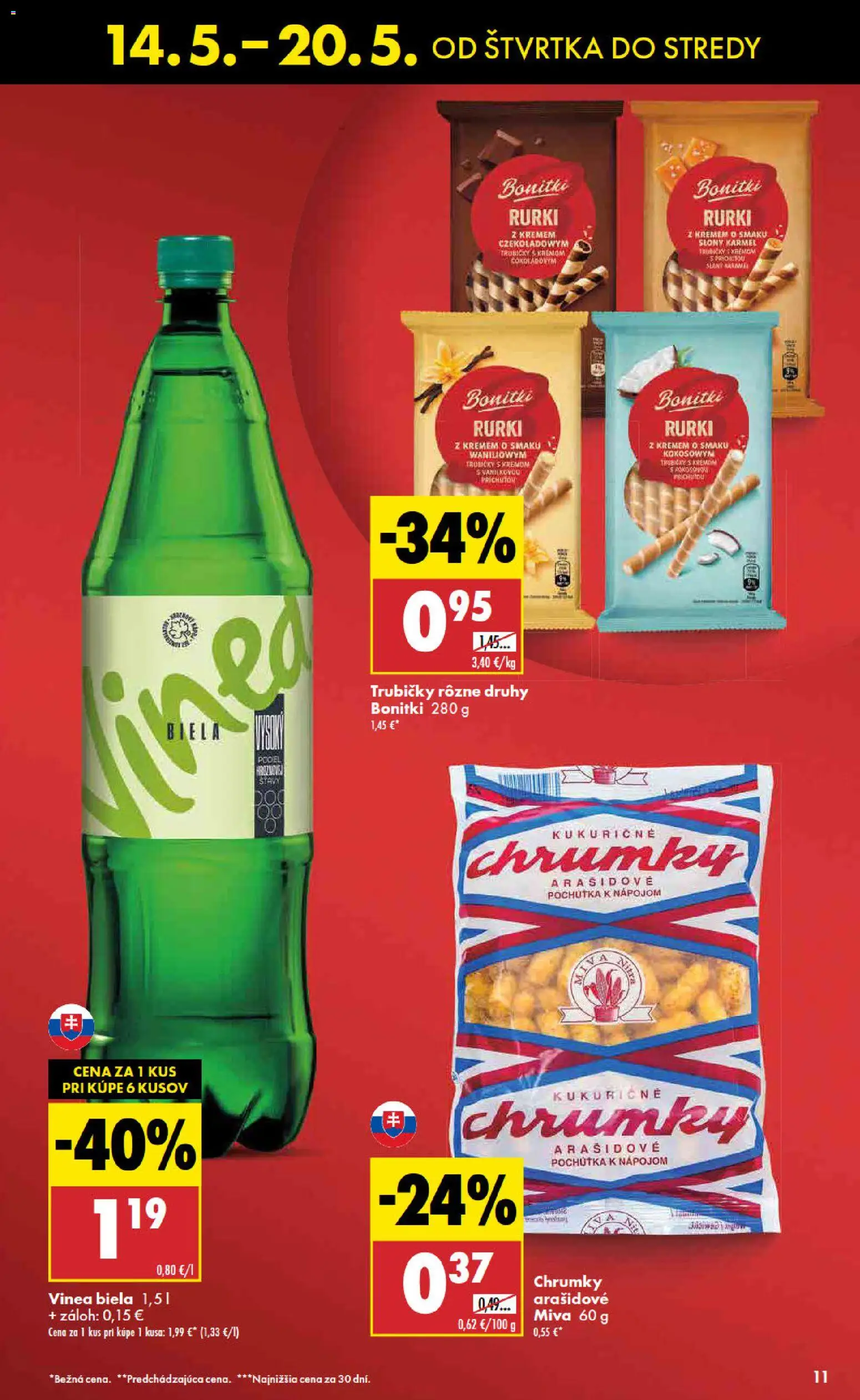 Nové Biedronka akcie – leták je platný od 14.05.2026 | Strana: 11 | Produkty: Vinea