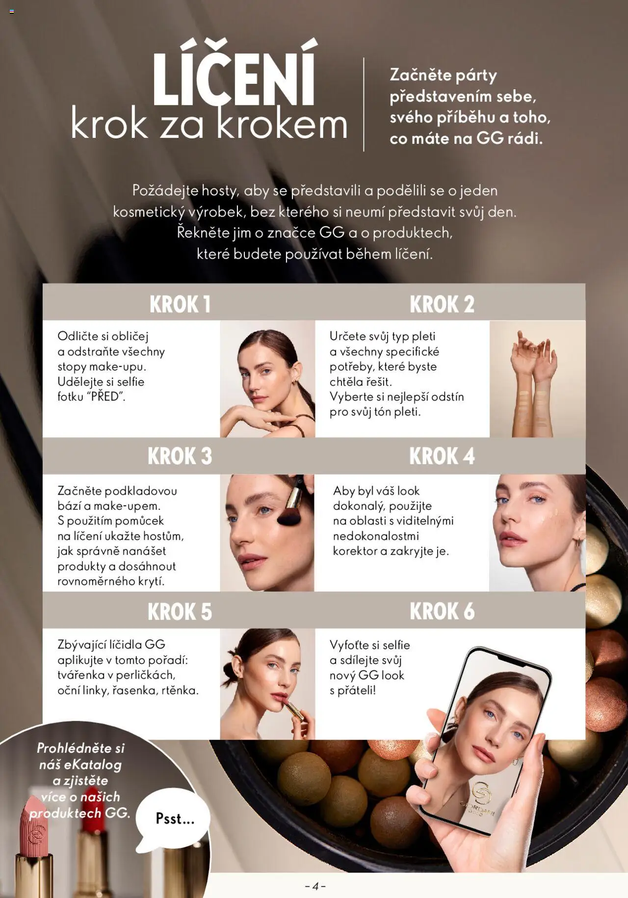 Oriflame katalog GG Make-up Párty od 23.04.2024 | Strana: 4 | Produkty: Korektor, Tvářenka
