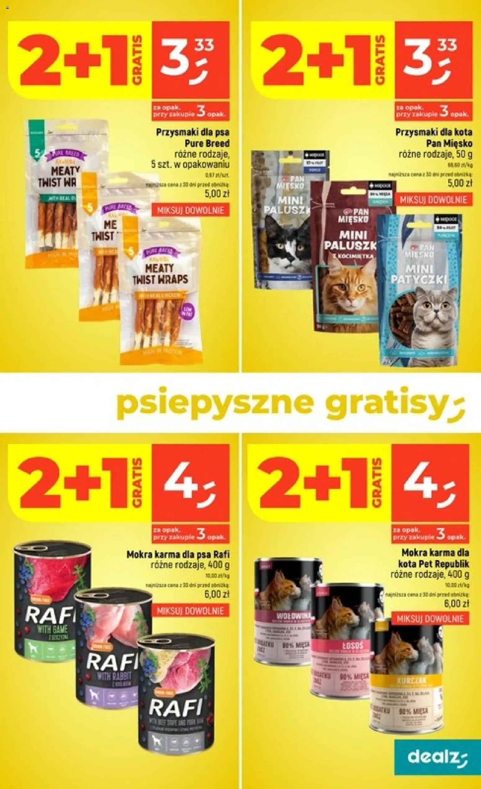 Dealz gazetka od 20.08.2026 | Strona: 33 | Produkty: Przysmaki dla kota, Karma dla psa, Przysmaki dla psa, Karma