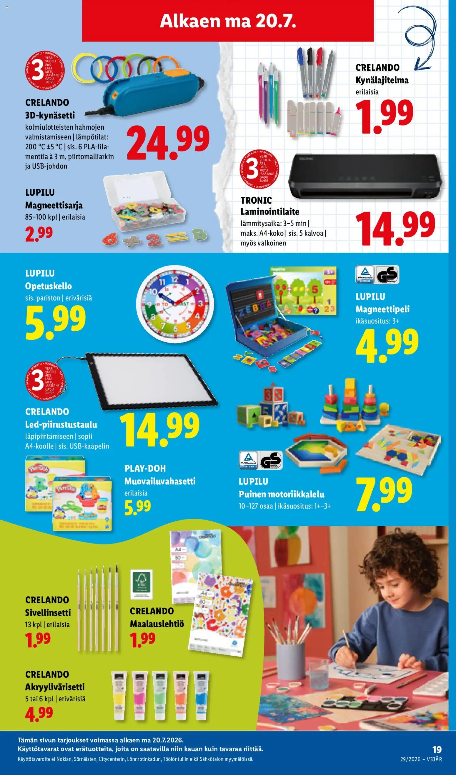 Lidl tarjoukset - Helsinki – voimassa 16/07/2026 alkaen | Sivu: 27 | Tuotteet: Laminointilaite