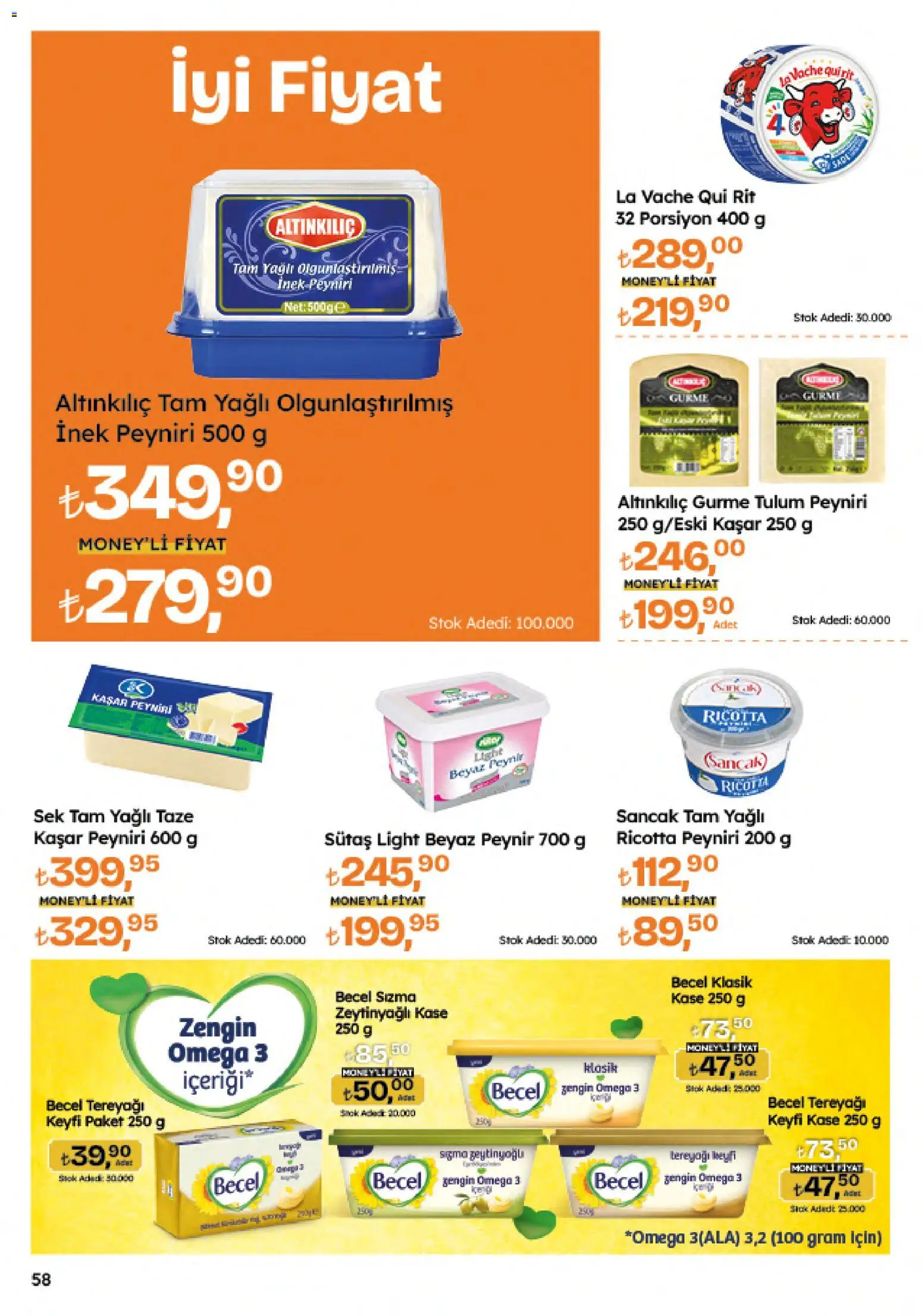 Migros Katalog - Migroskop - 04.06.2026 tarihinden itibaren geçerlidir | Sayfa: 58 | Ürünler: Kaşe, Tereyağı, Peynir, Tulum