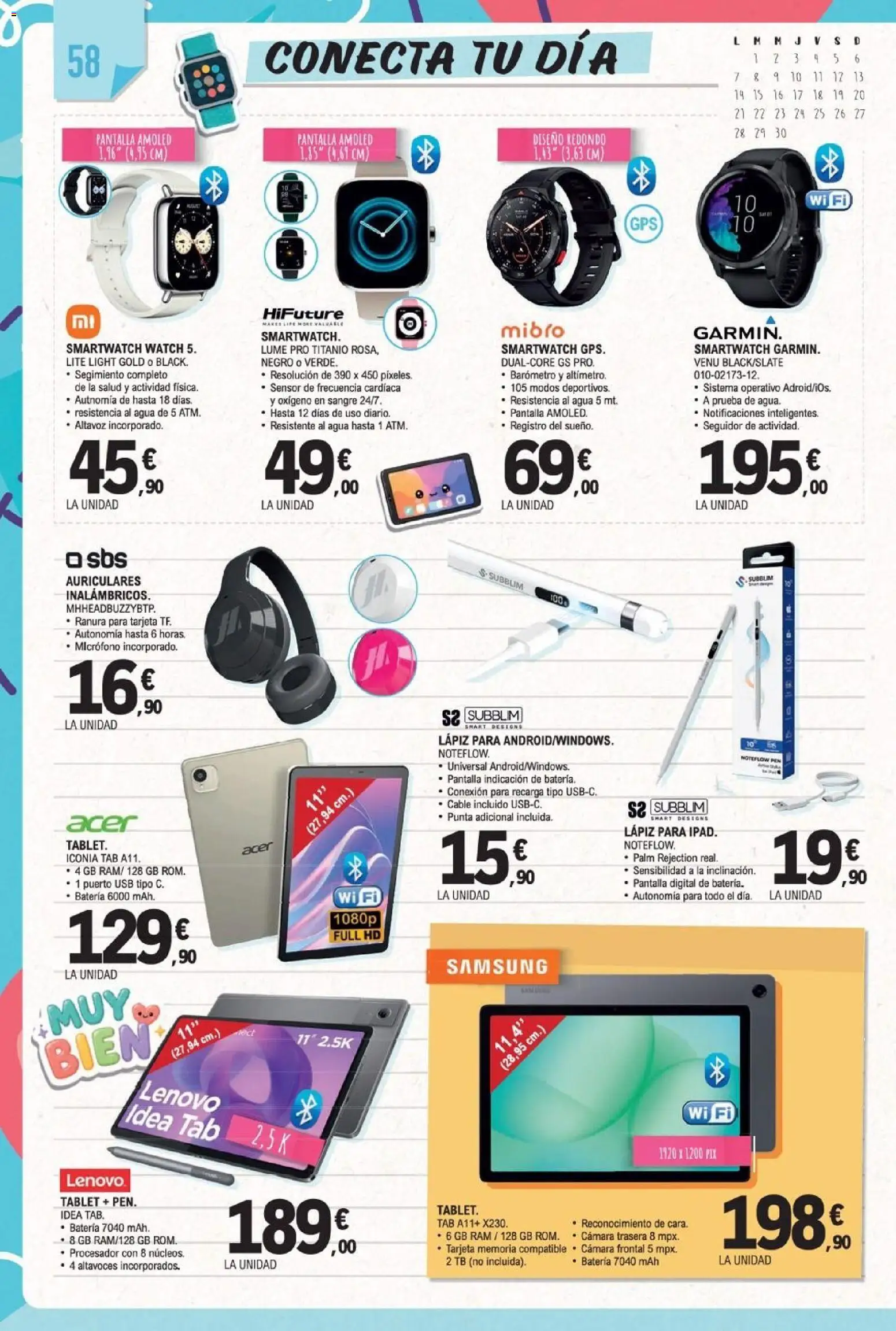E.Leclerc Miranda de Ebro │ válido desde el 10/08/2026 | Página: 58 | Productos: Cable, USB, Agua, Batería