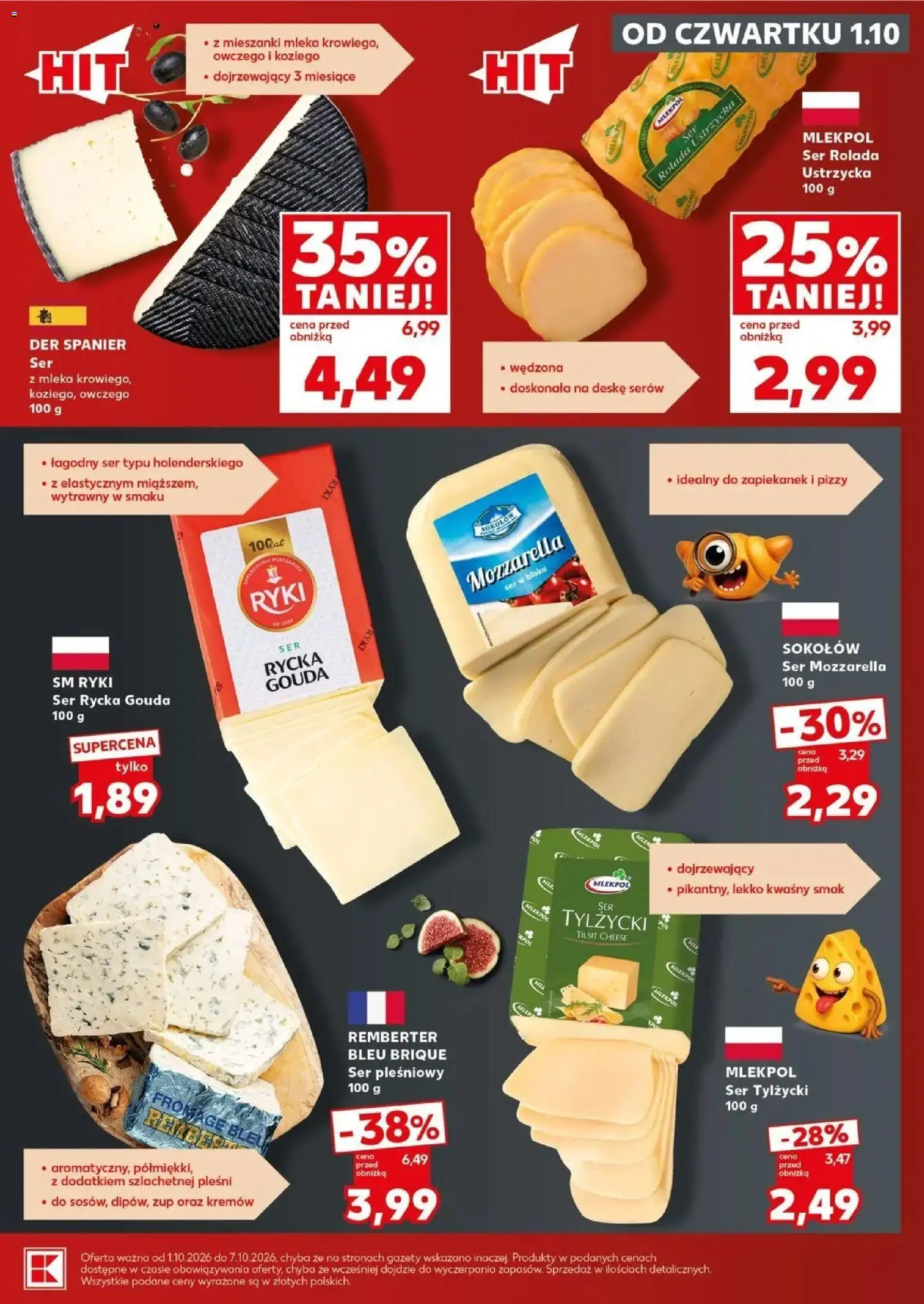 Kaufland gazetka - Super sobota od 03.10.2026 - od jutra PDF | Strona: 17 | Produkty: Ser pleśniowy, Rolada, Rolada Ustrzycka, Ser