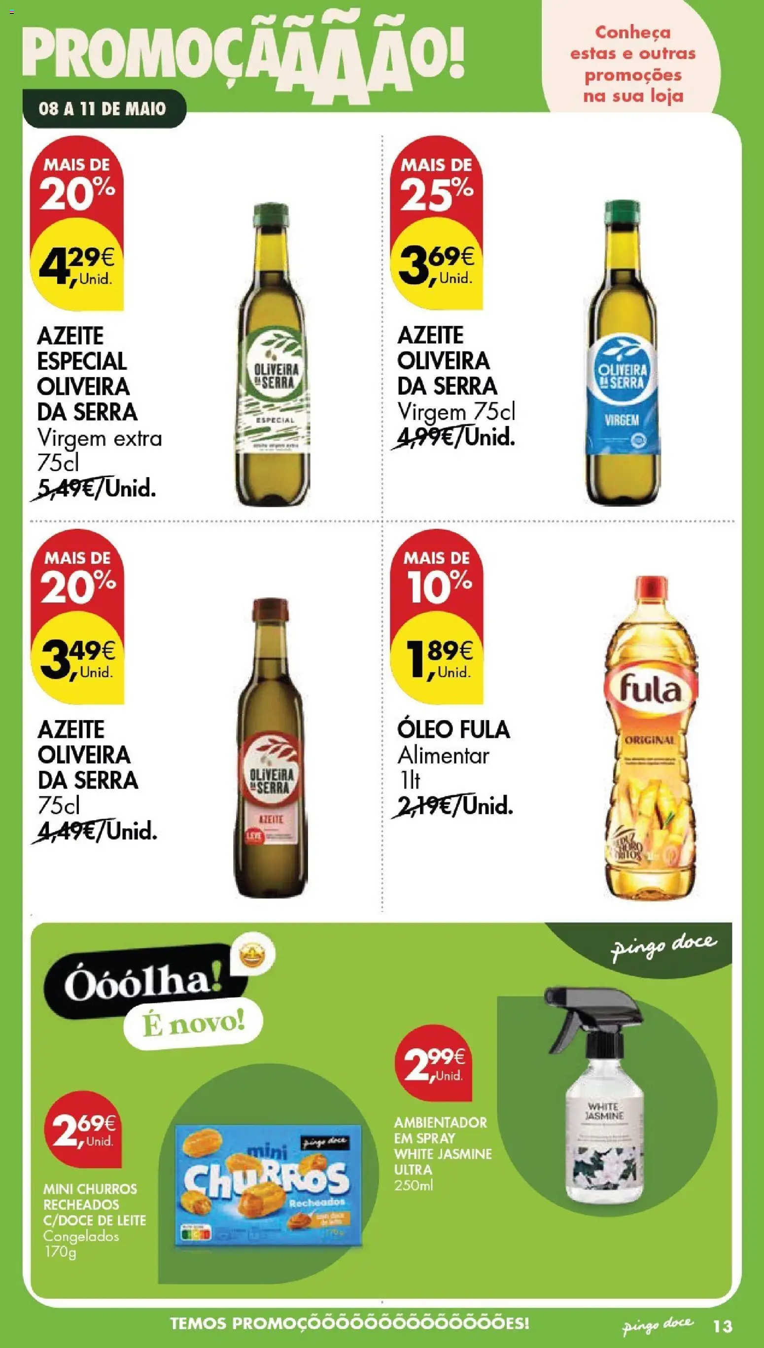 Pingo Doce Poupe este Fim de Semana │ válido de 08.05.2026 | Página: 13 | Produtos: Azeite, Leite, Óleo