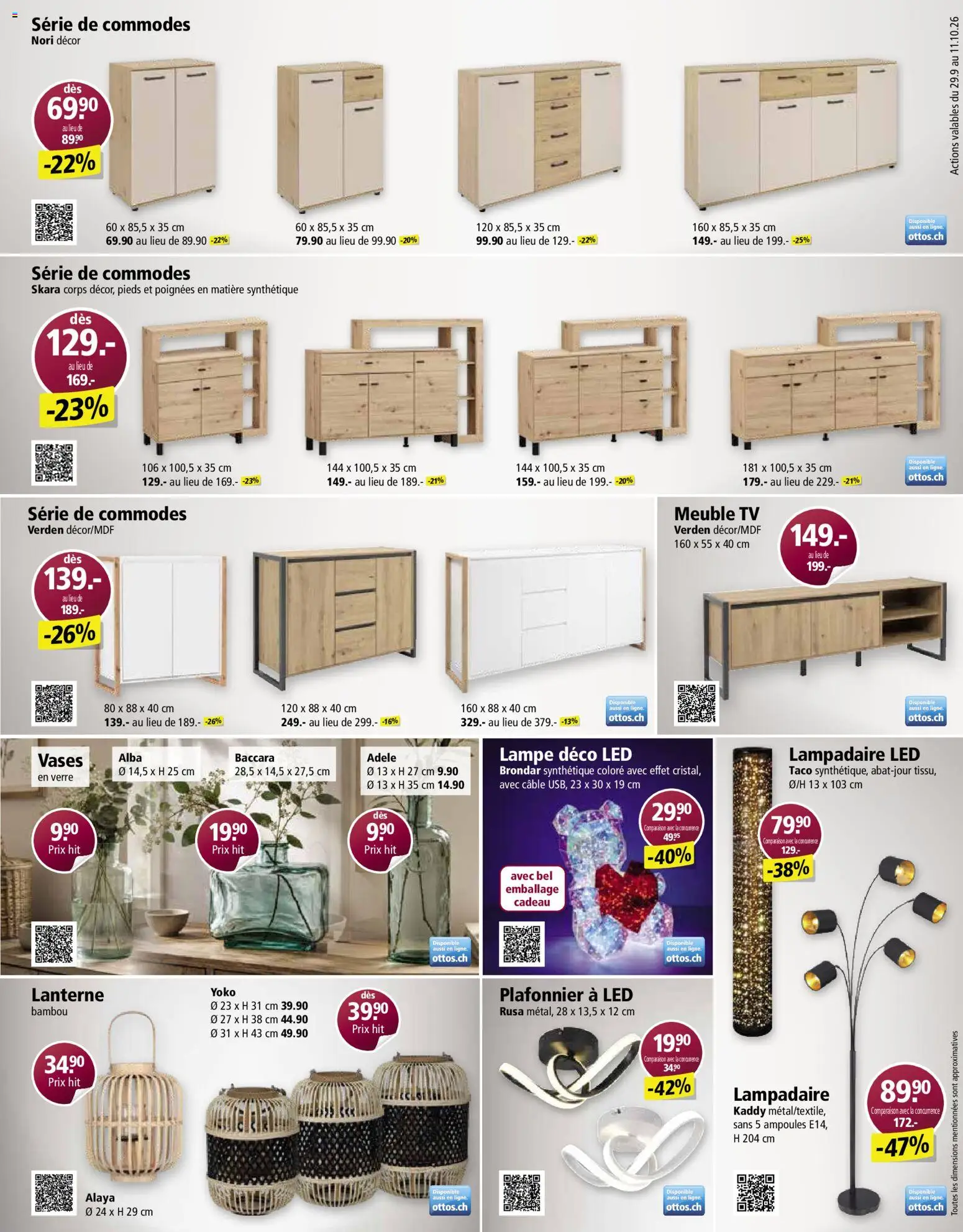 Otto's aktionen FR – gültig ab 29.09.2026 | Seite: 9 | Produkte: Lampe, TV