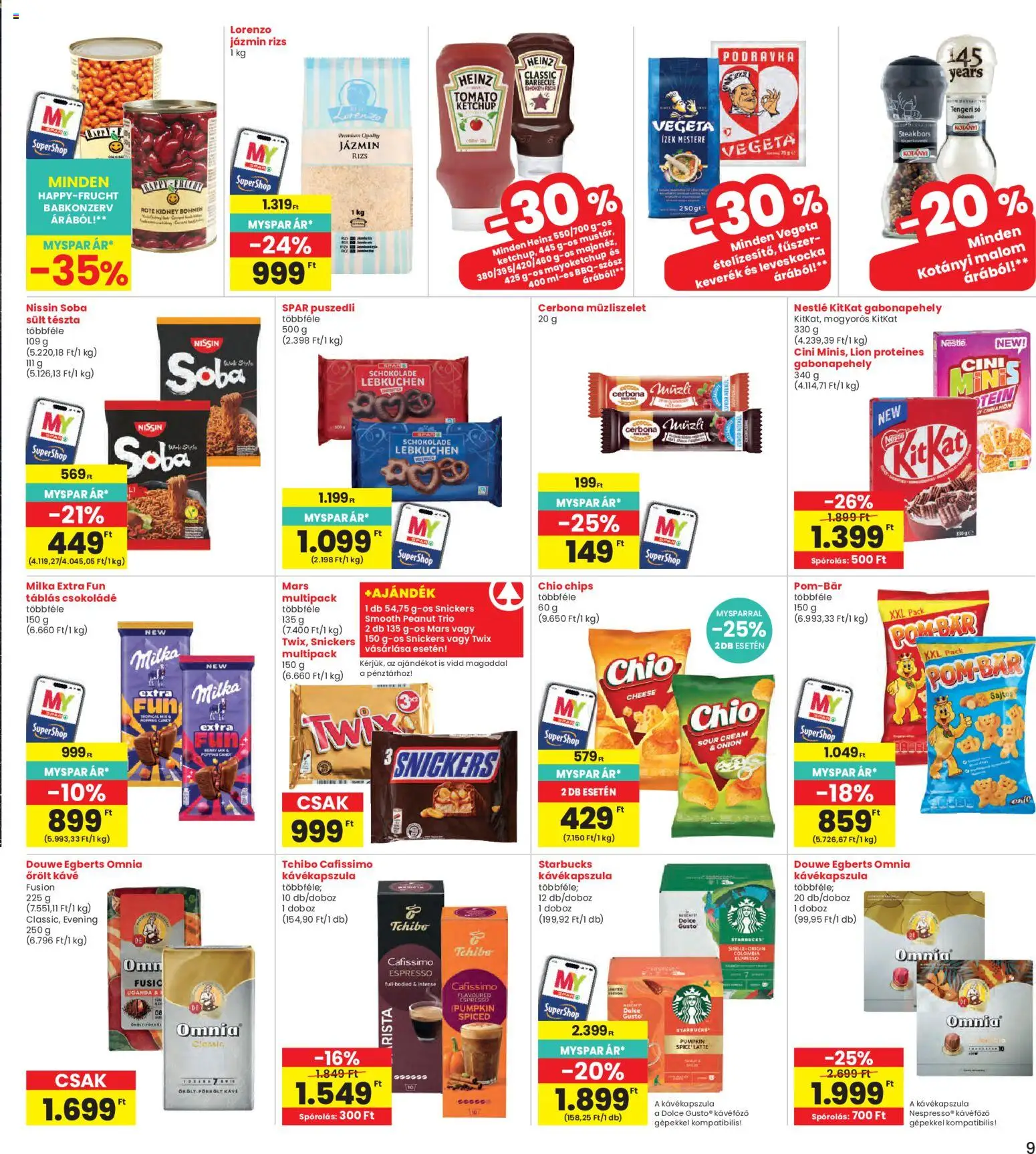 Interspar akciós ujság - amely érvényes a következő dátumtól: 2026.10.15. | Oldal: 9
