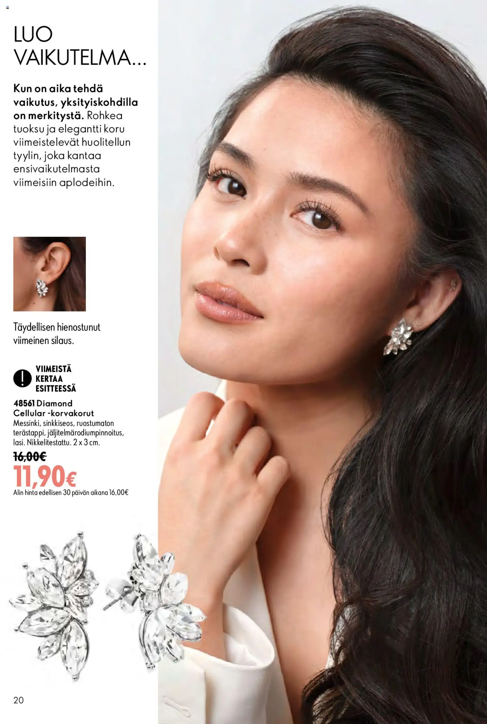 Oriflame tarjoukset – voimassa 26/08/2026 alkaen | Sivu: 20 | Tuotteet: Tuoksu, Korvakorut