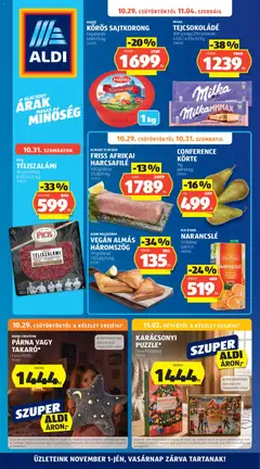 Aldi akciós újság - amely érvényes a következő dátumtól: 2026.10.29.
