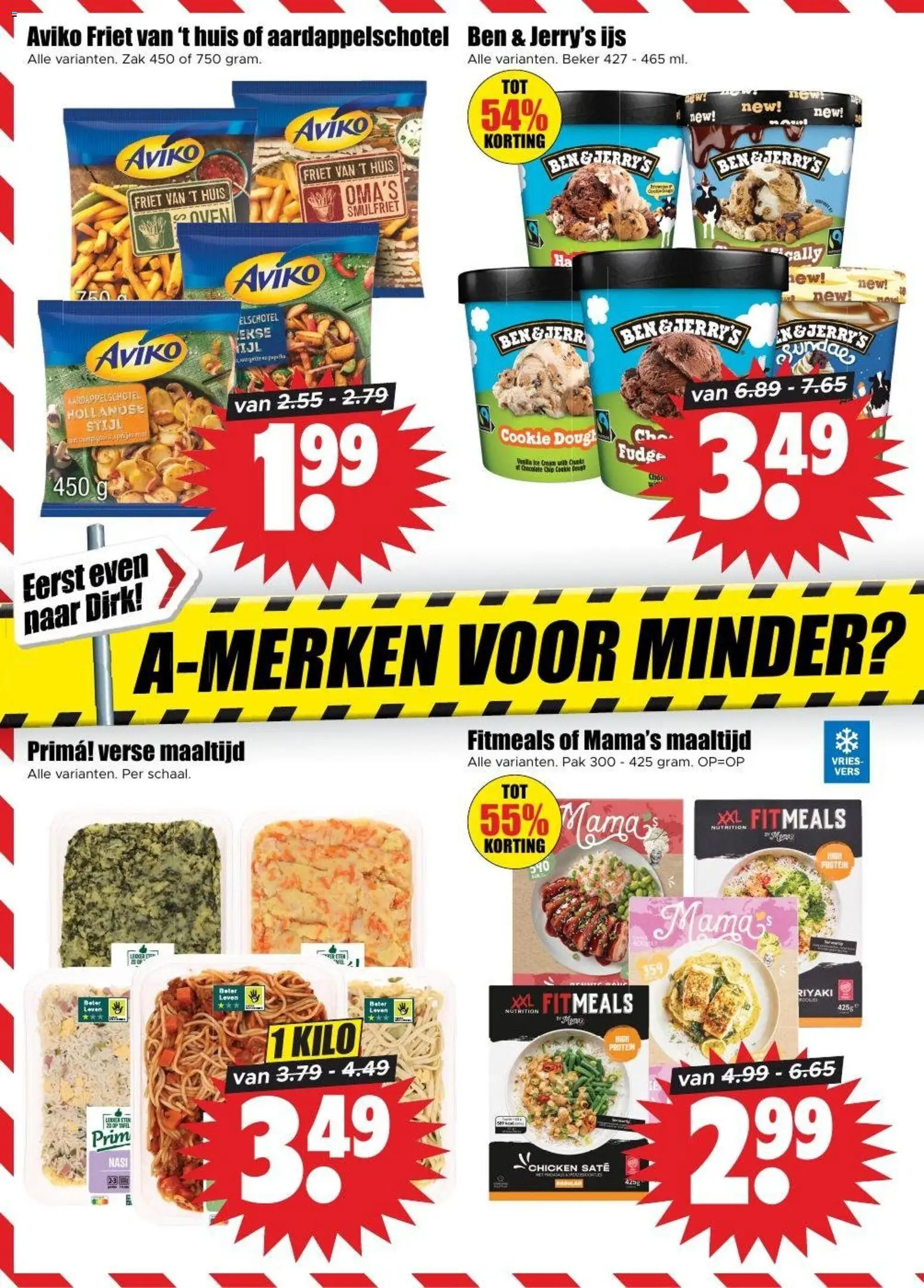 {H1} | Pagina: 10 | Producten: Friet, Zak, IJs, Beker