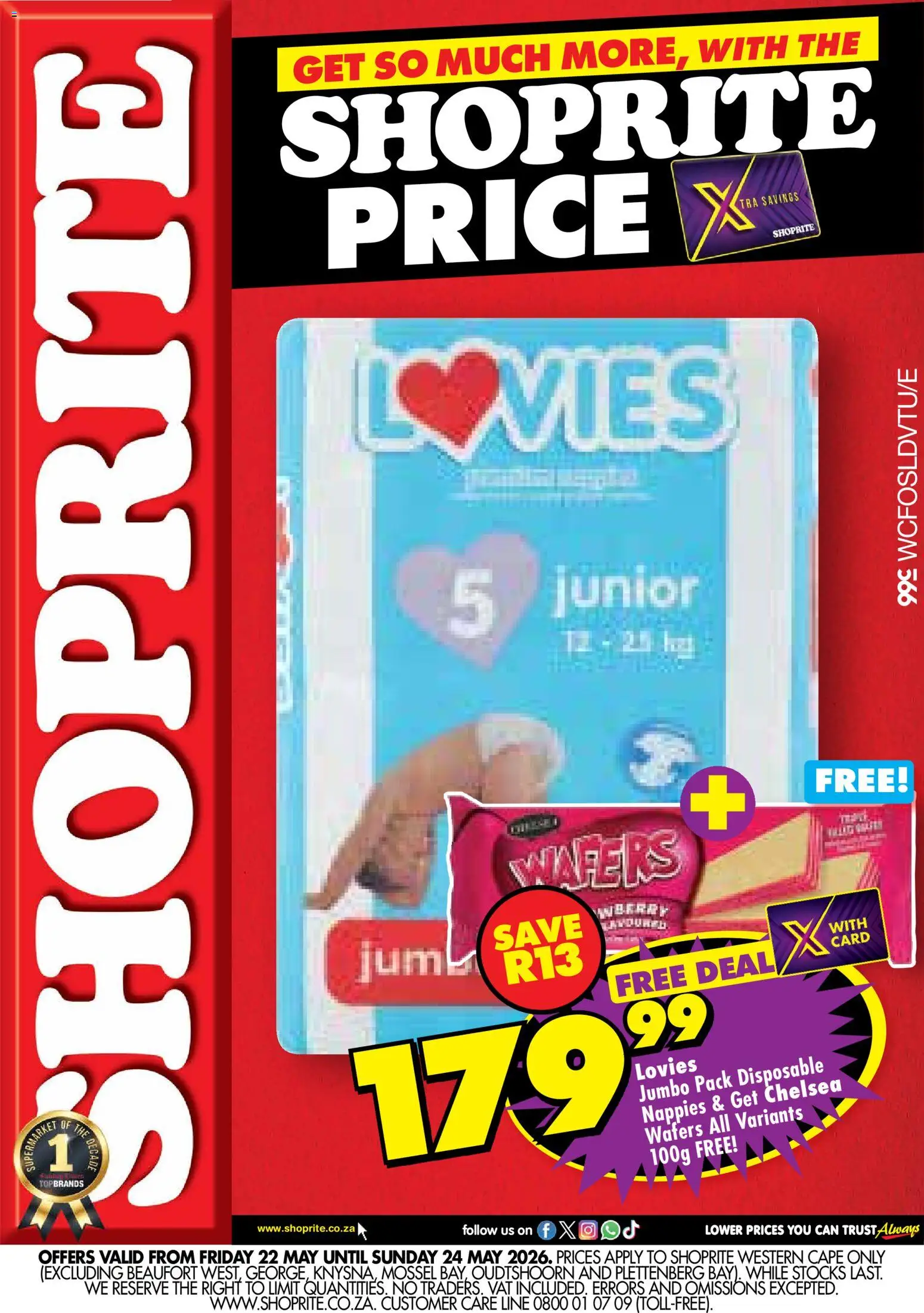 New Shoprite catalogue – valid from 22.05.2026 | Page: 1 | Products: Nappies