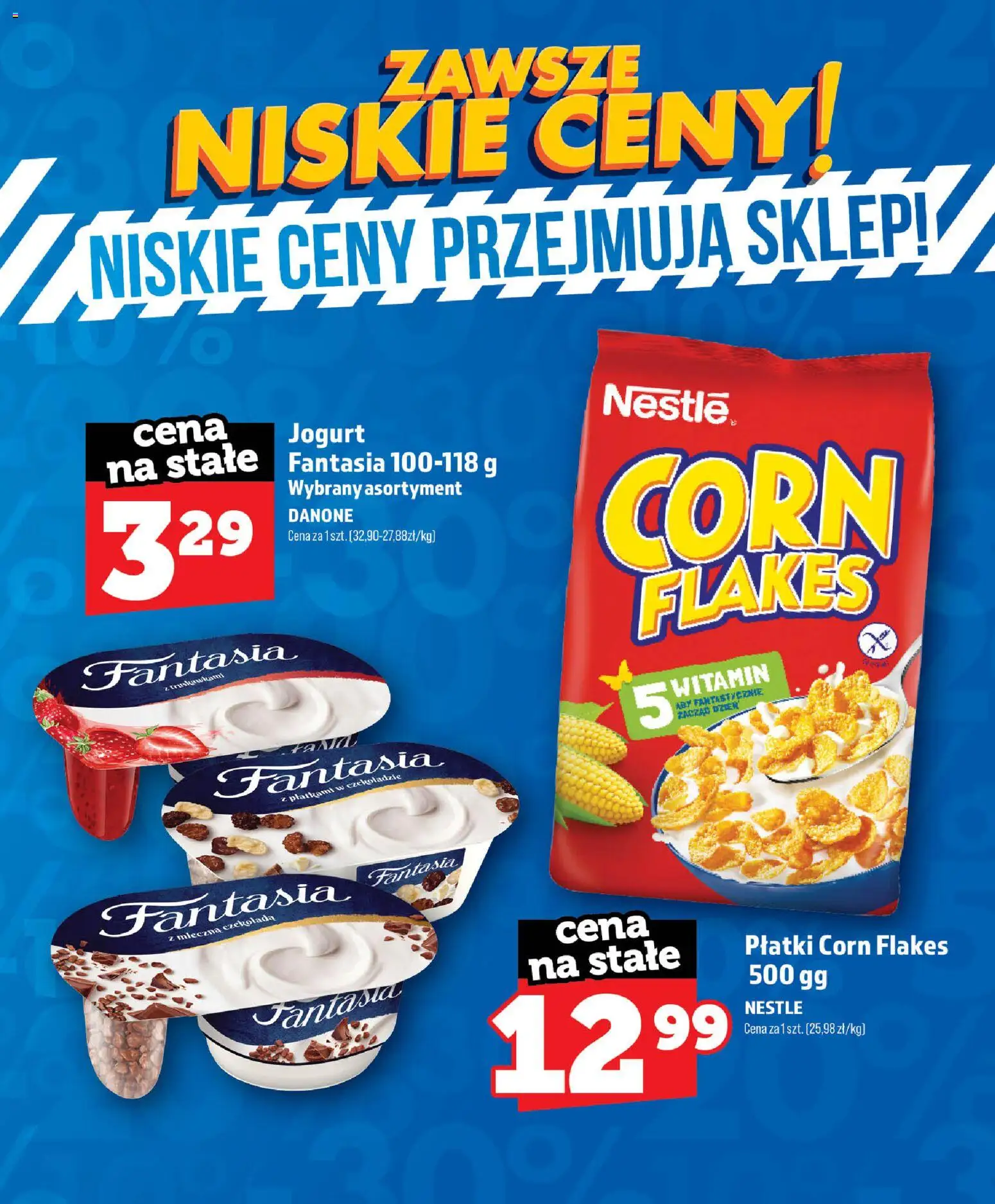 Topaz gazetka - Zawsze Niskie Ceny od 01.07.2026 | Strona: 18 | Produkty: Jogurt, Czekolada, Płatki, Corn Flakes