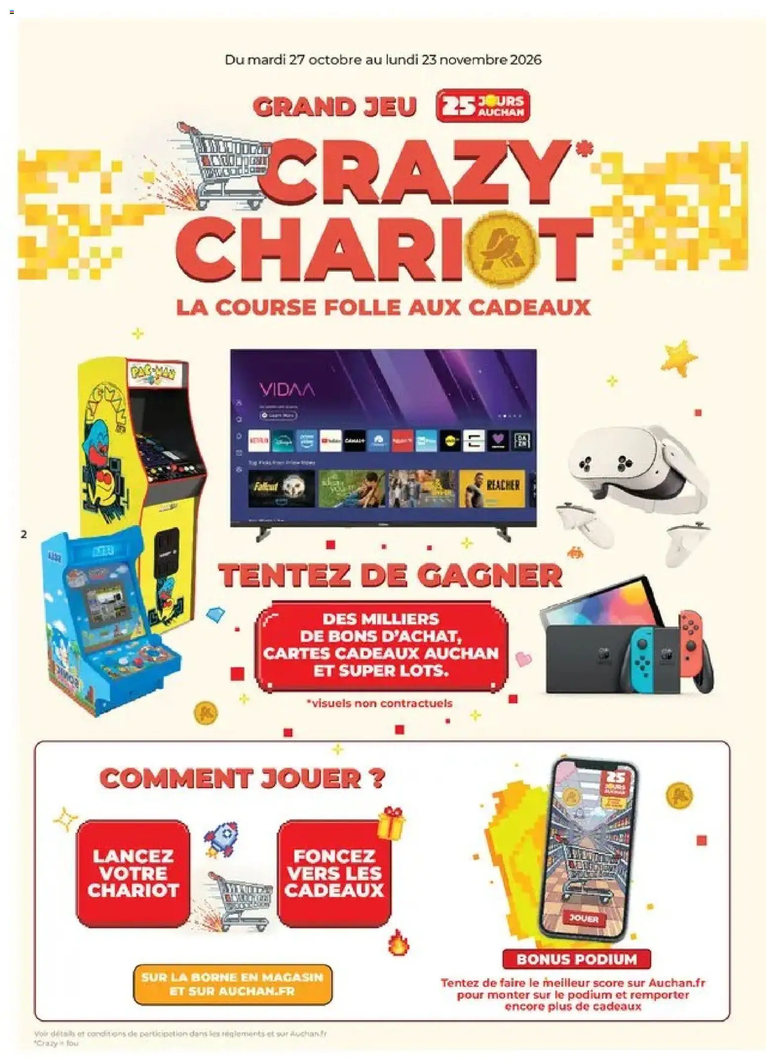 {H1} | Page: 2 | Produits: Télévision, Chariot, Smart TV