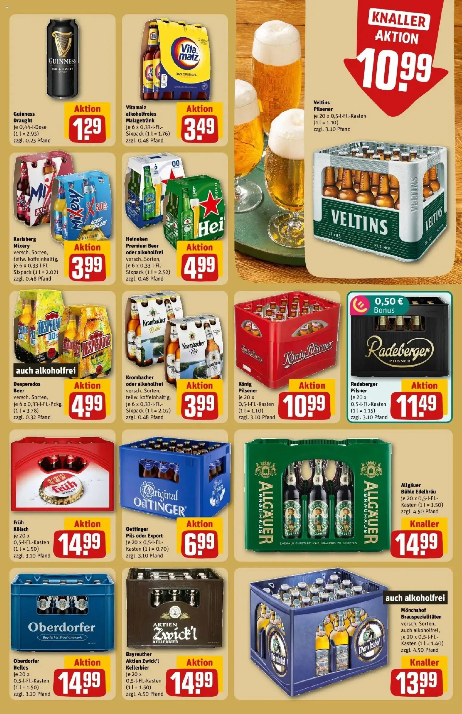 REWE Prospekt ab 26.10.2026 zum Blättern » Angebote | Seite: 17 | Produkte: Bier, Pils, Desperados, Mixery