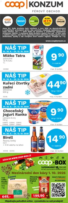 Náhled letáku Konzum leták od 30.09.2026