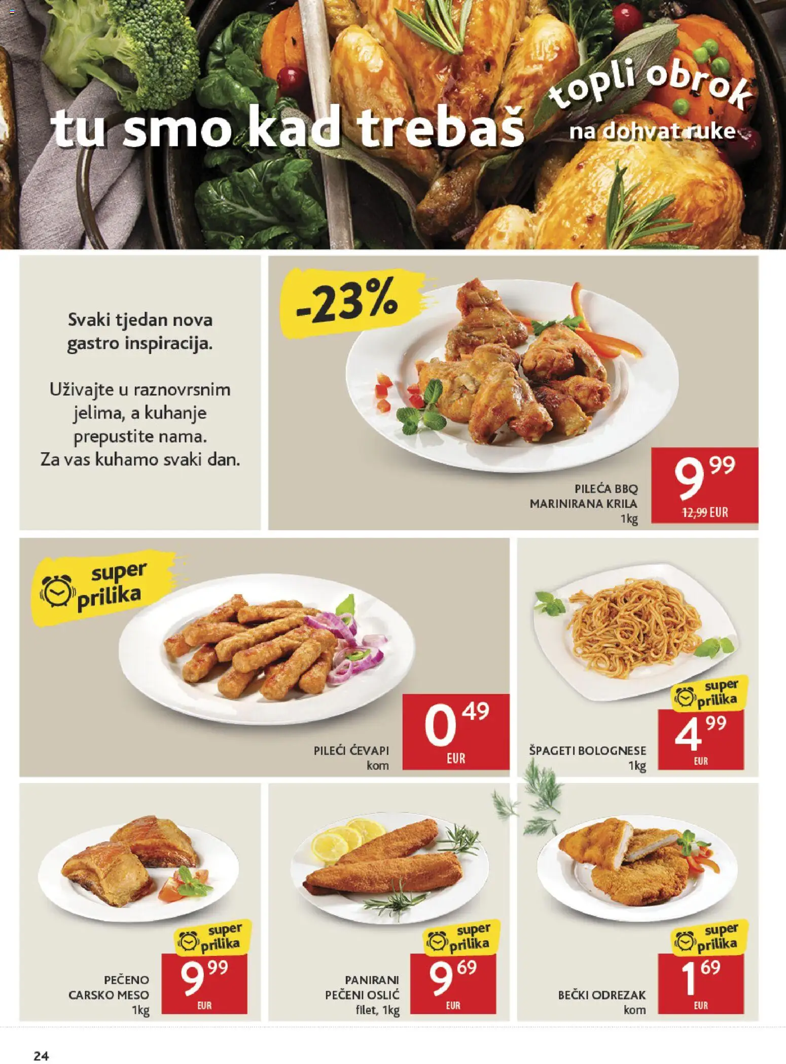 Konzum HR akciós ujság - amely érvényes a következő dátumtól: 2026.09.23. | Oldal: 24 | Termékek: BBQ, Vas